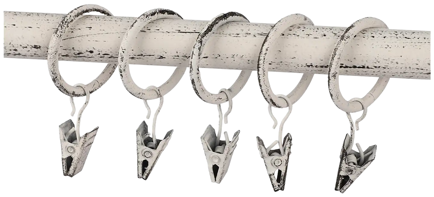 Ihanin verhorengas nipistimellä valkokulta 25/32mm 10kpl - 1