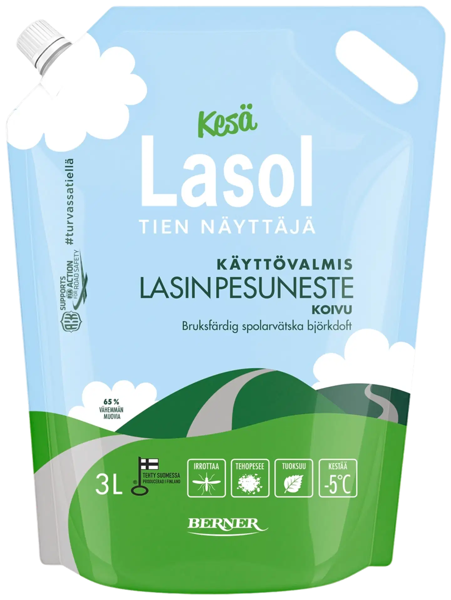 Kesä-Lasol Koivu lasinpesuneste 3 L