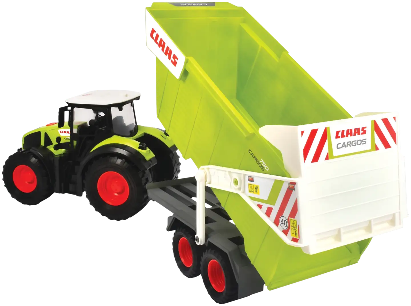 Dickie Toys CLAAS Ares traktori ja kippiperäkärry valoin ja äänin - 4