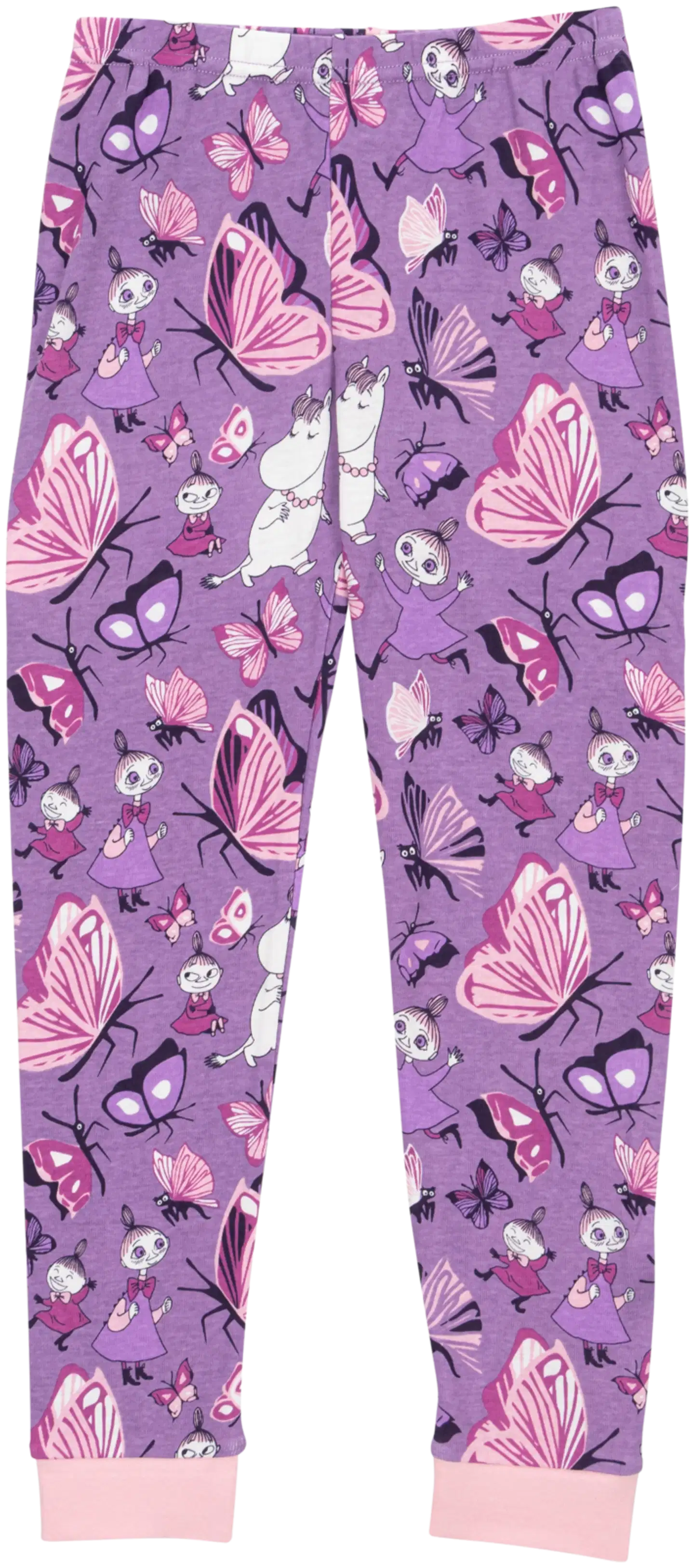 Muumi lasten pyjama Perhospuisto 592935 - liila - 3