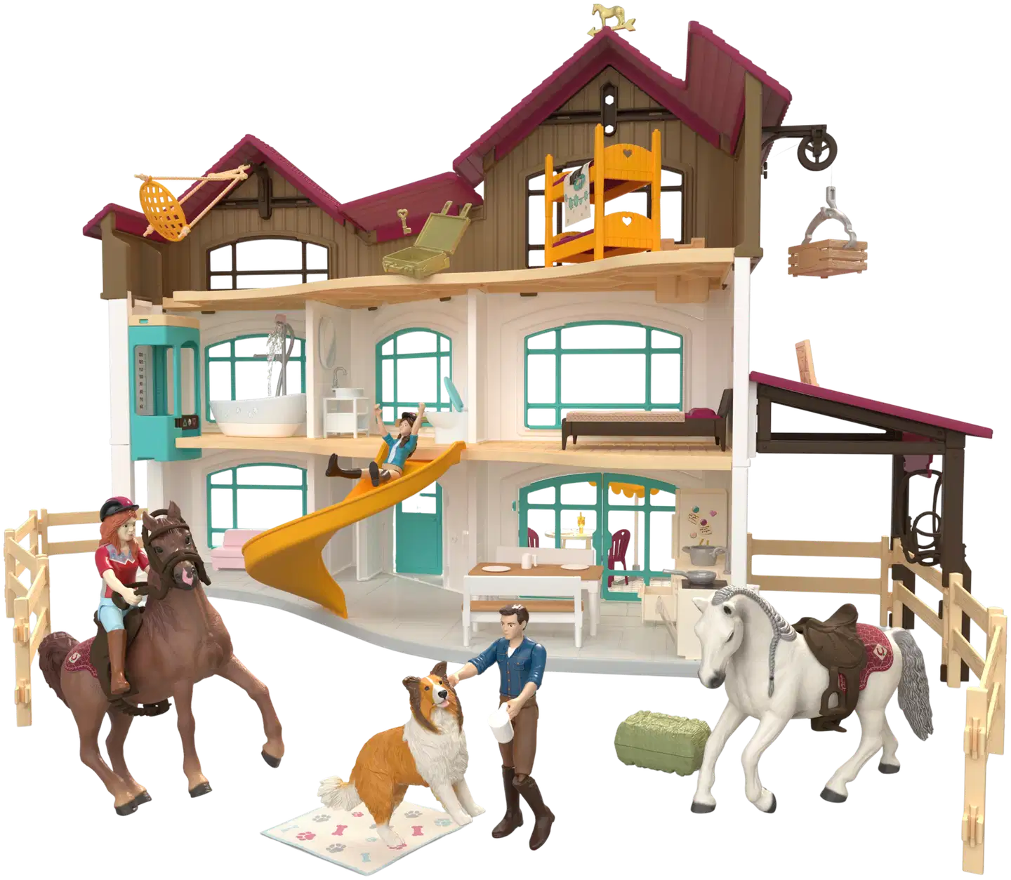 Schleich Lakeside Huvila ja Aitaus - 1