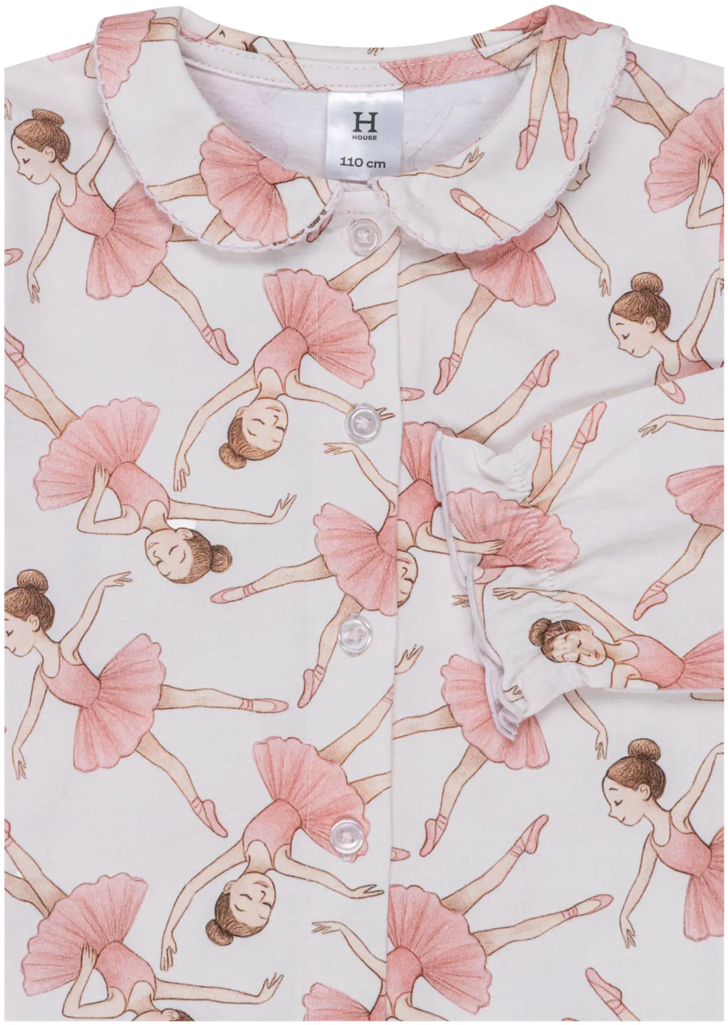House lasten pyjama ballerina 232P382611 - VALKOINEN - 3
