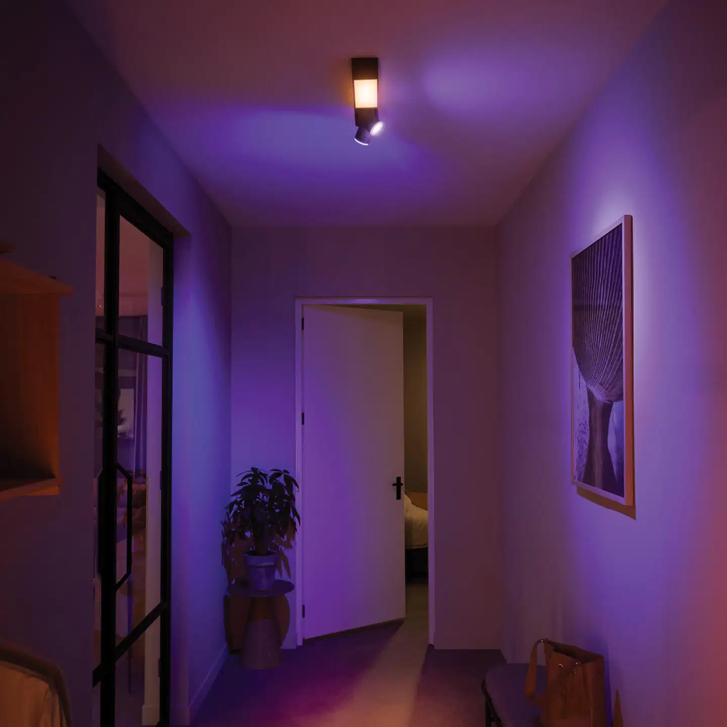 Philips Hue Centris -kattovalaisin kahdella kohdevalolla 11W 2000-6500K 1630LM musta - 8