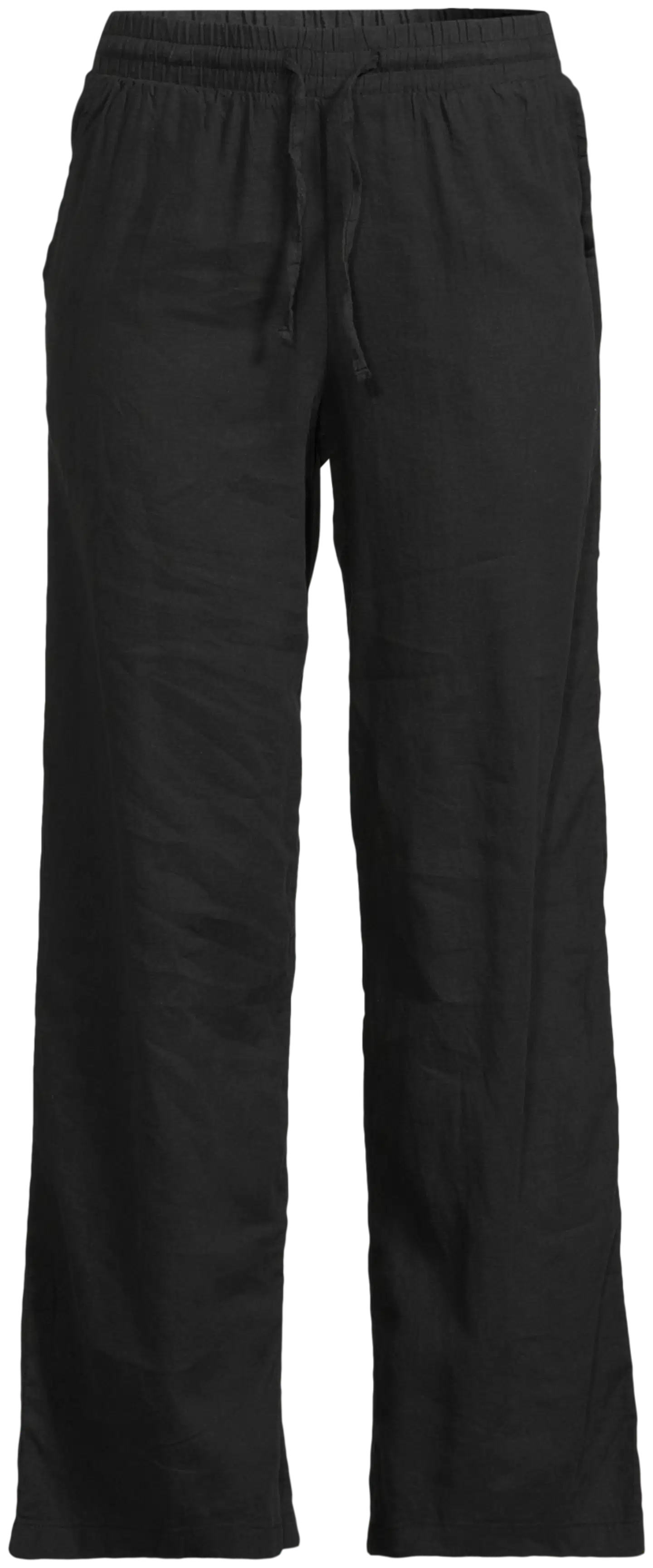 London Fog naisten pellavasekoitehousut 222L261710 - BLACK - 2