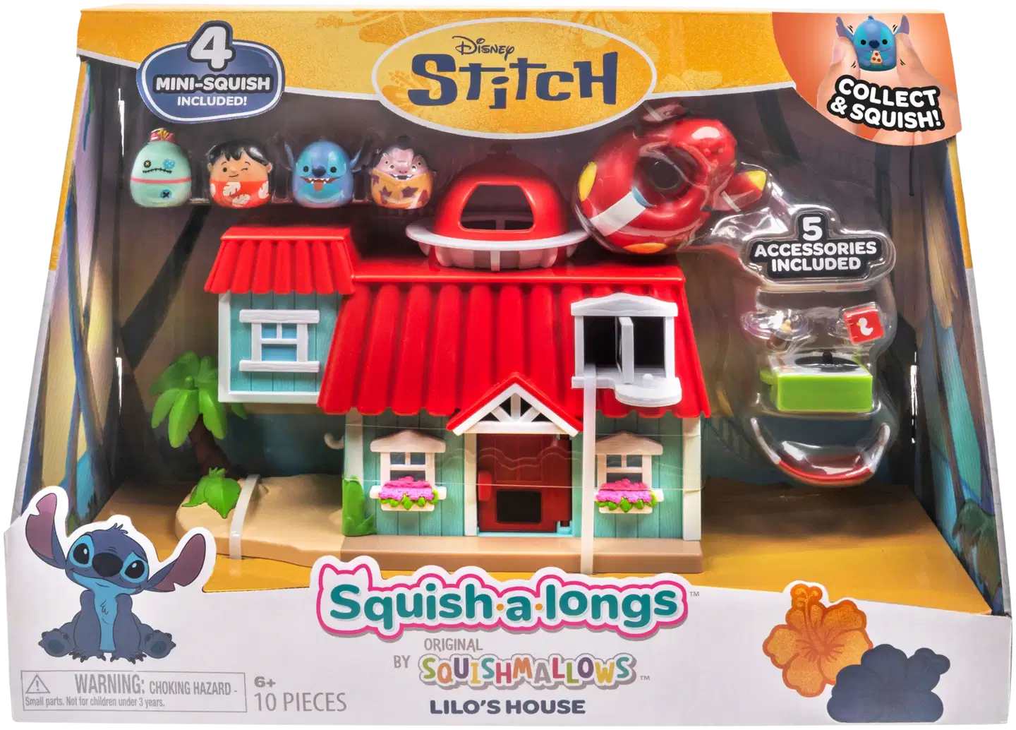 Squish-a-longs Disney Stitch leikkisetti - 3