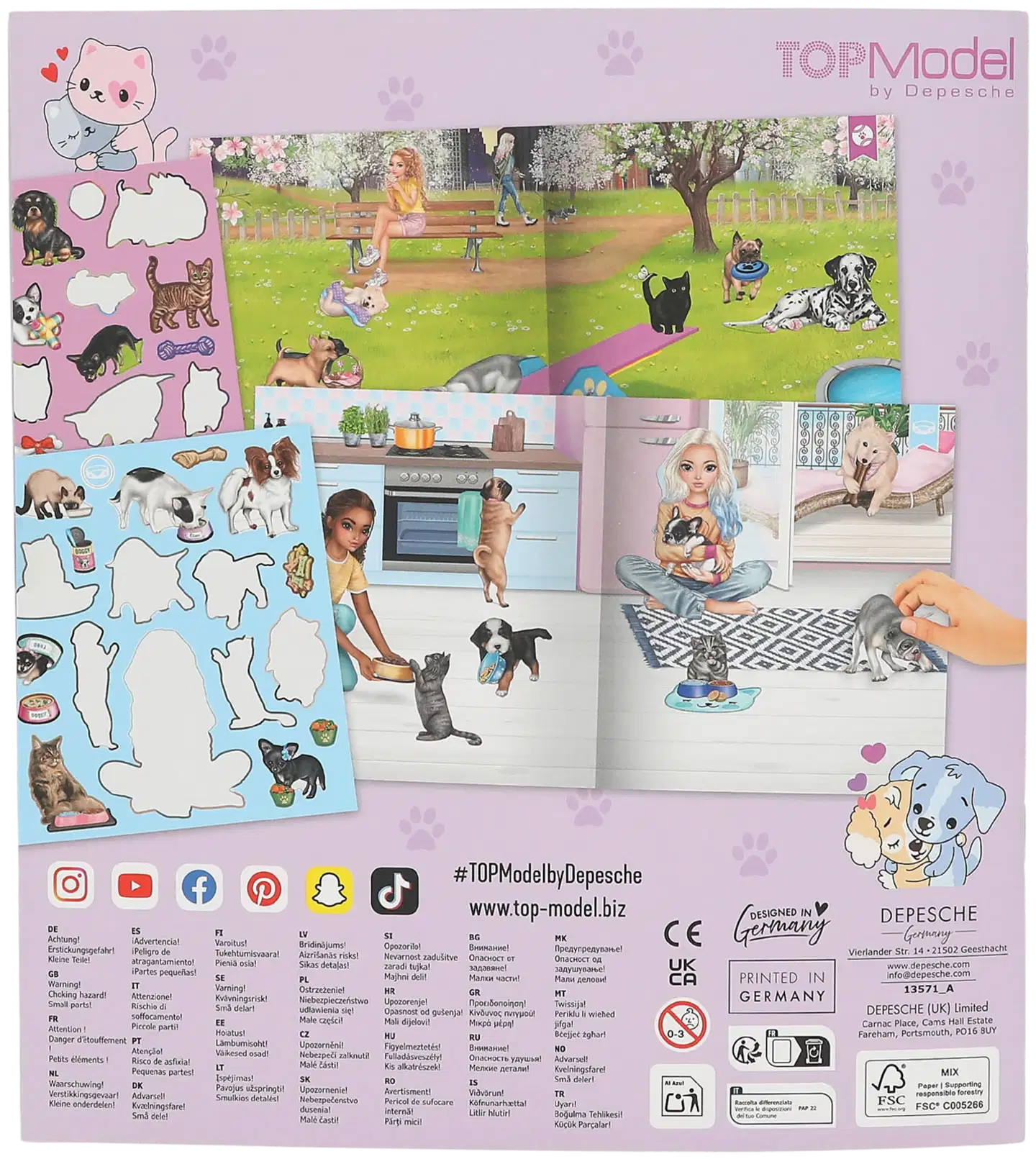 TOPModel stickerworld KITTY and DOGGY - 4