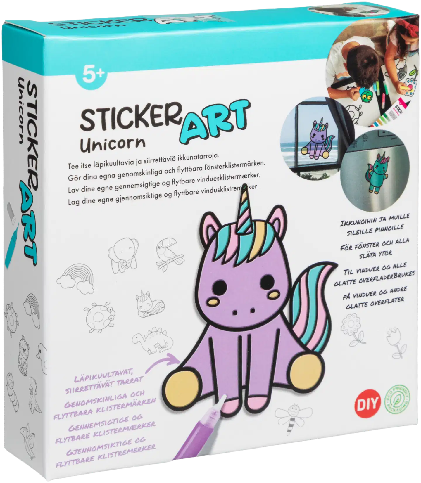 Sticker Art askartelusetti ikkunatarrat - 6