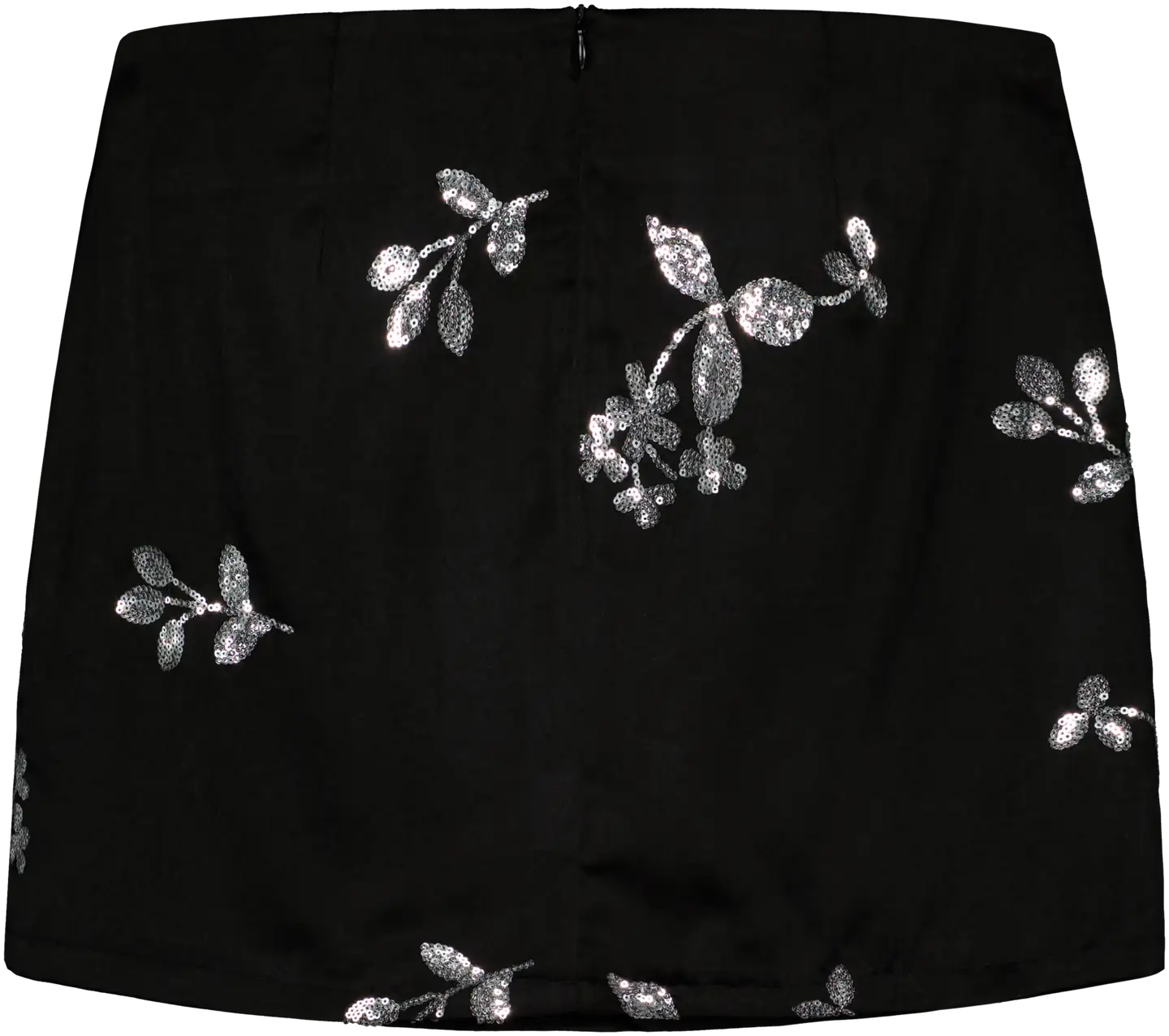 WKLY. naisten satiinihame 133556 - BLACK - 2