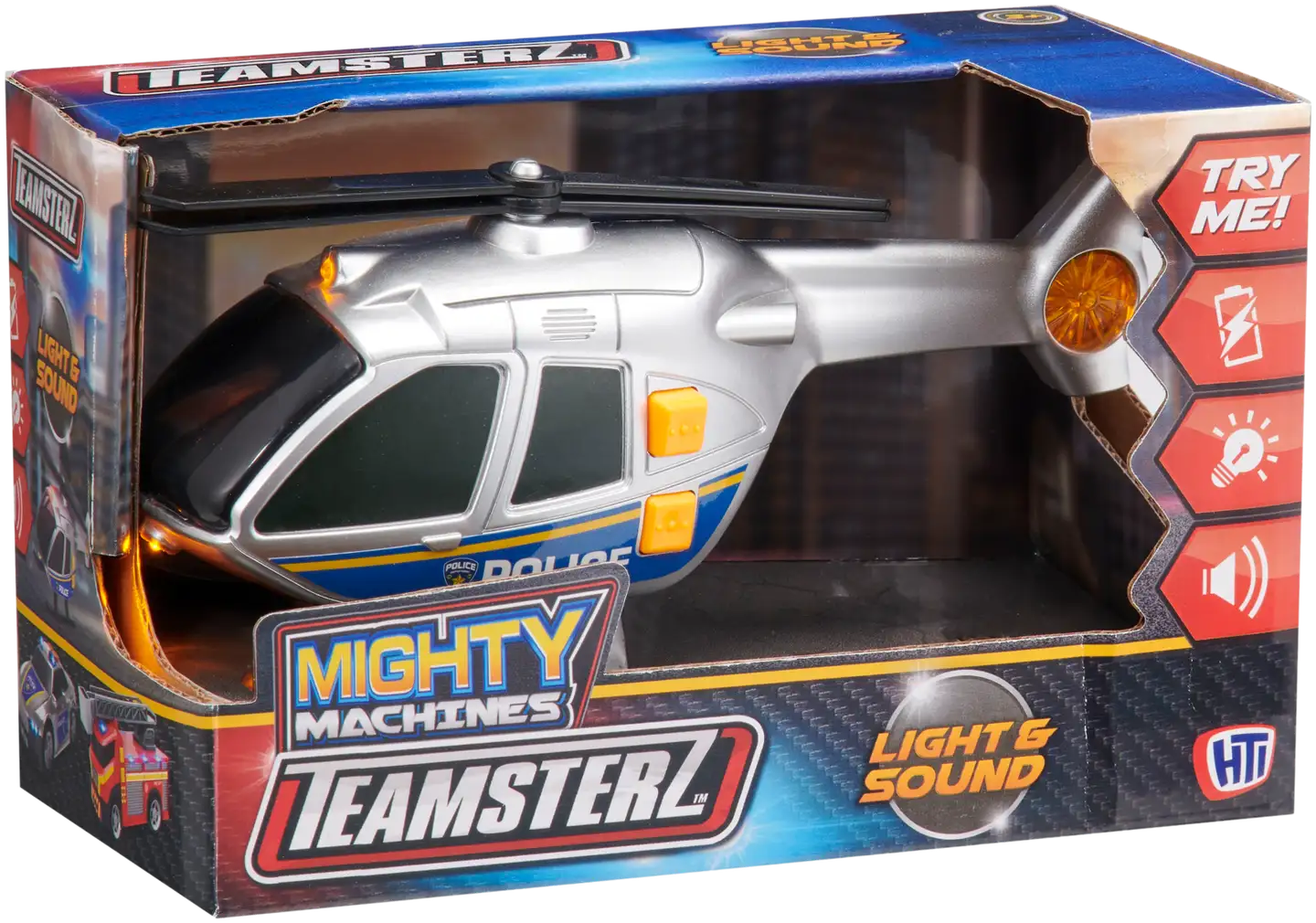 Teamsterz lelu Mighty Machines pieni helikopteri valoilla ja äänillä - 4