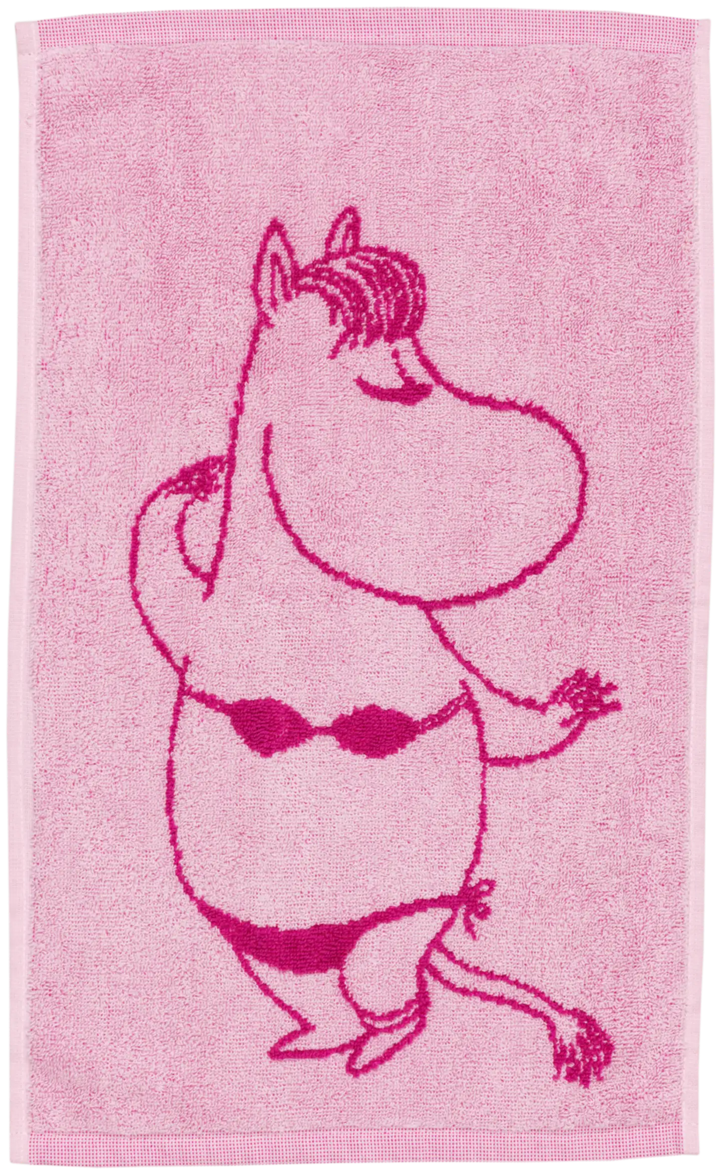 Moomin Arabia Muumi käsipyyhe 30x50 Niiskuneiti v.pun.GOTS