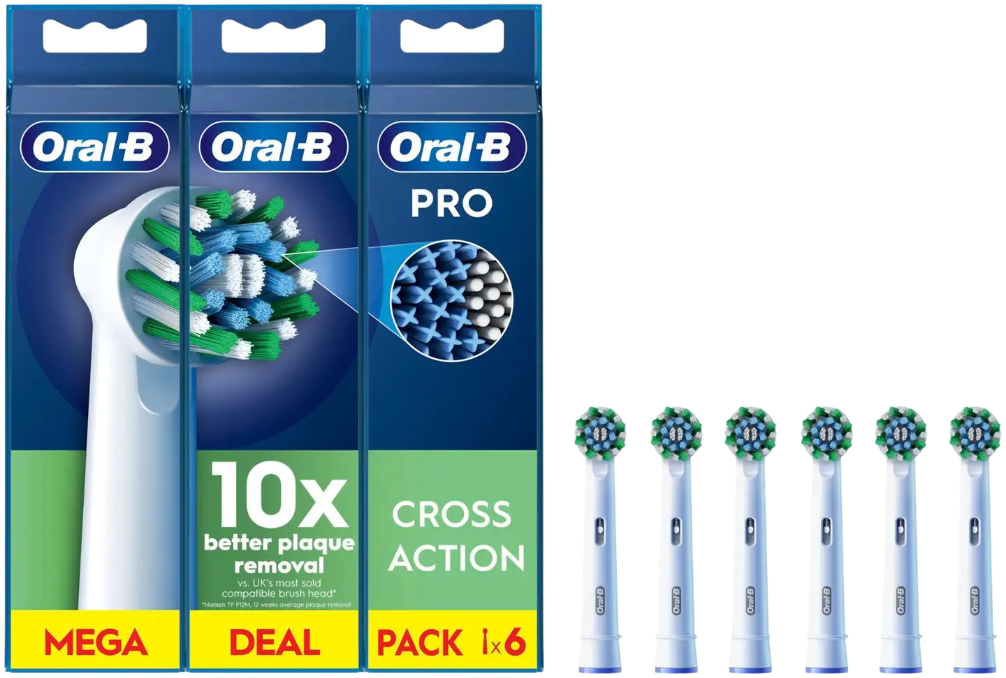 Oral-B PRO Cross Action 2+2+2kpl vaihtoharja - 1
