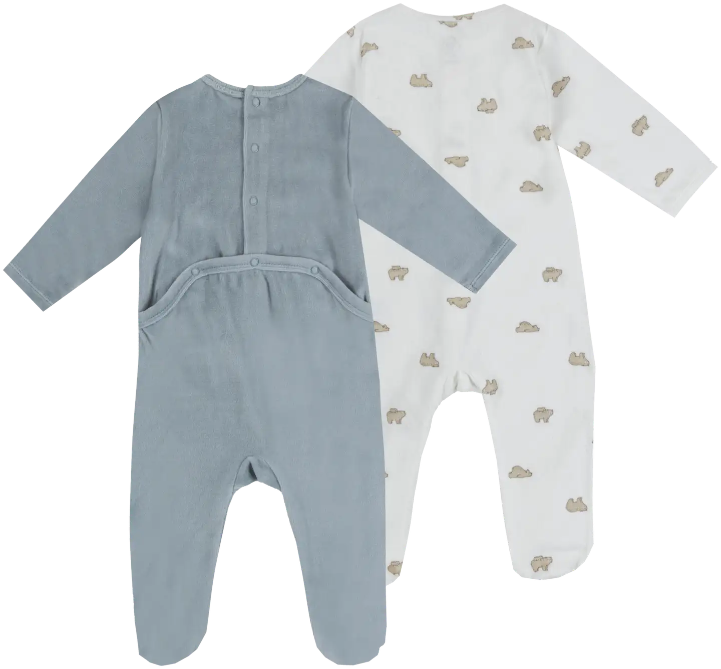 TEX BABY vauvojen potkupuku veluuria I990406 2-pack - Aqua - 2