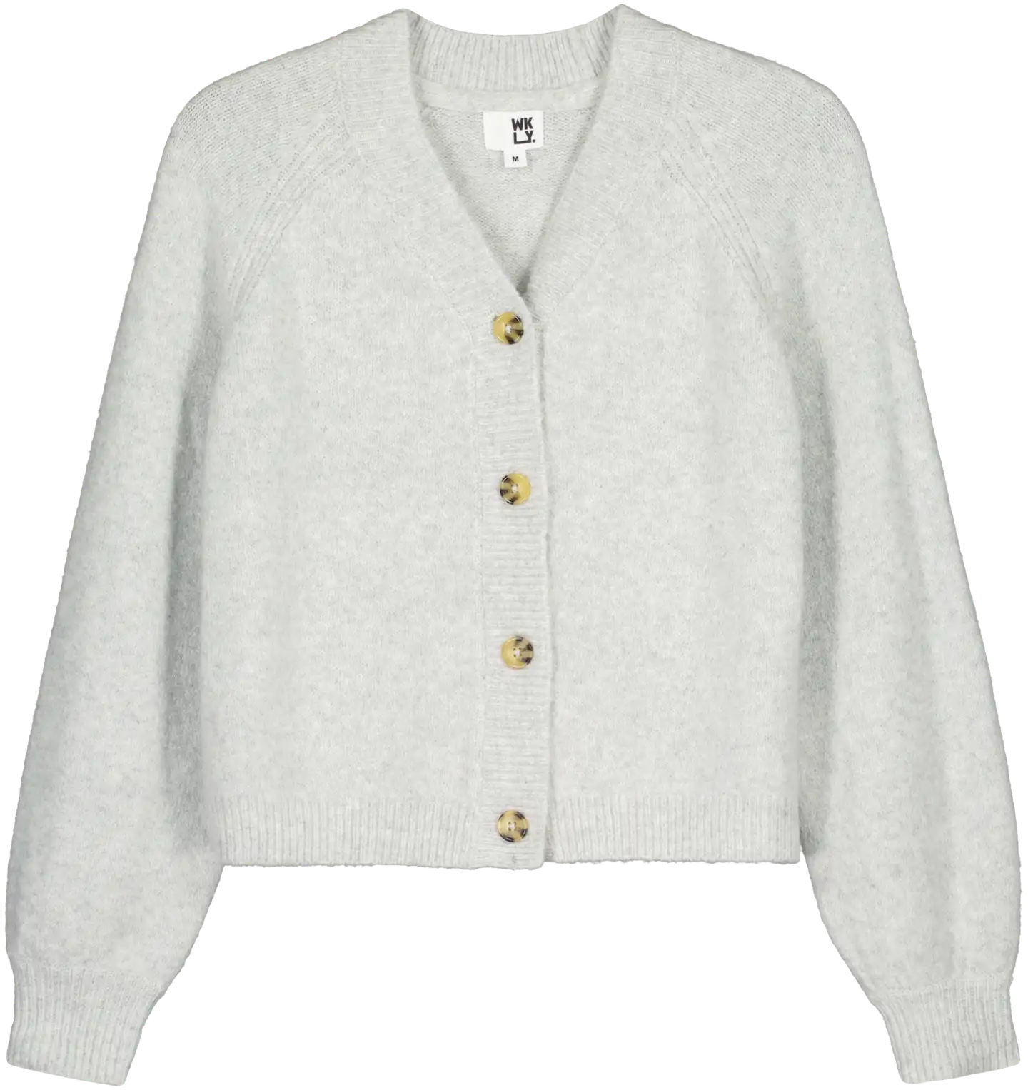 WKLY. naisten neuletakki villasekoitetta 213W341206 - Lt. grey mel - 1