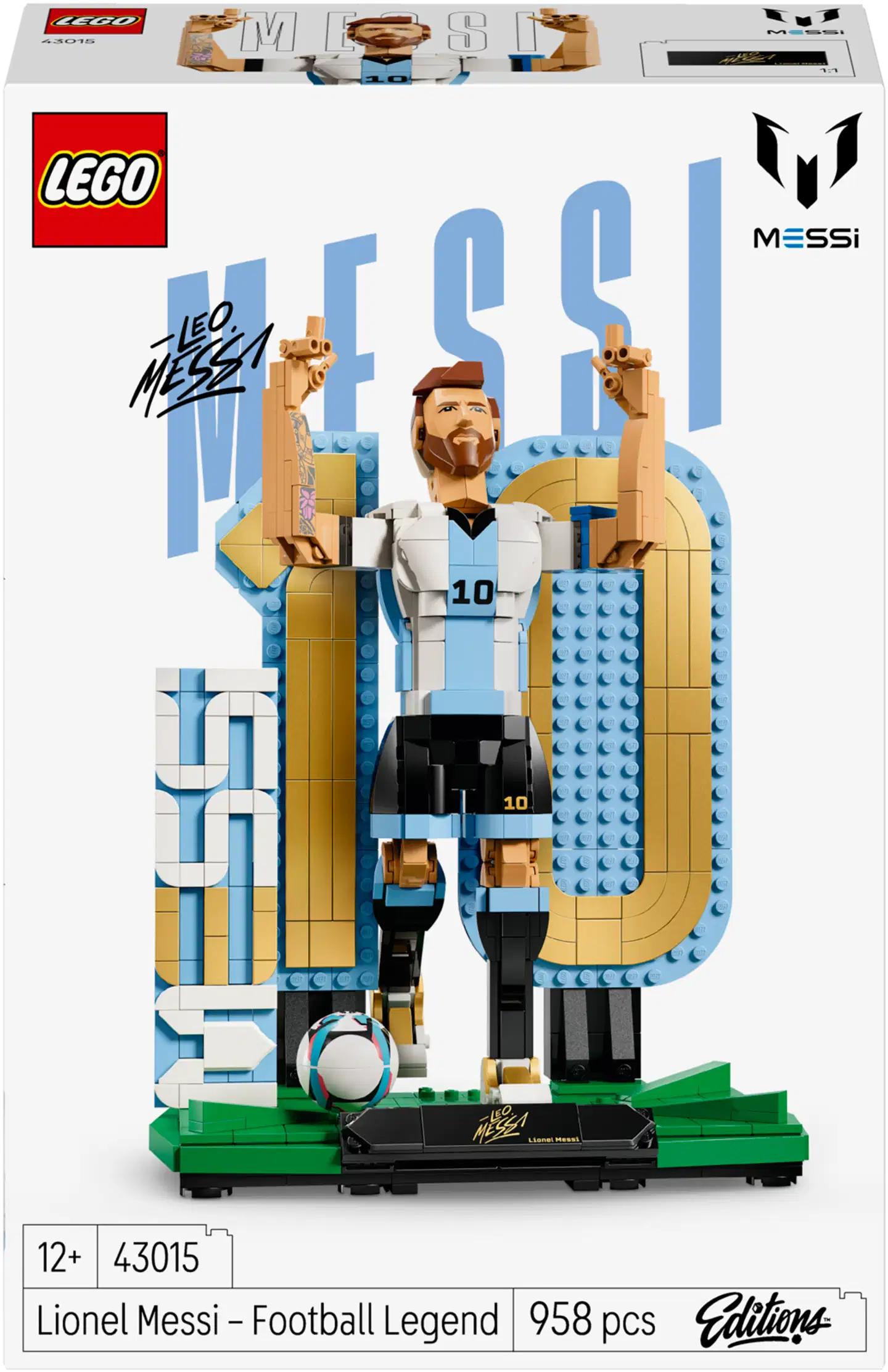 LEGO® Editions Football 43015 Lionel Messi – jalkapallolegenda - 4
