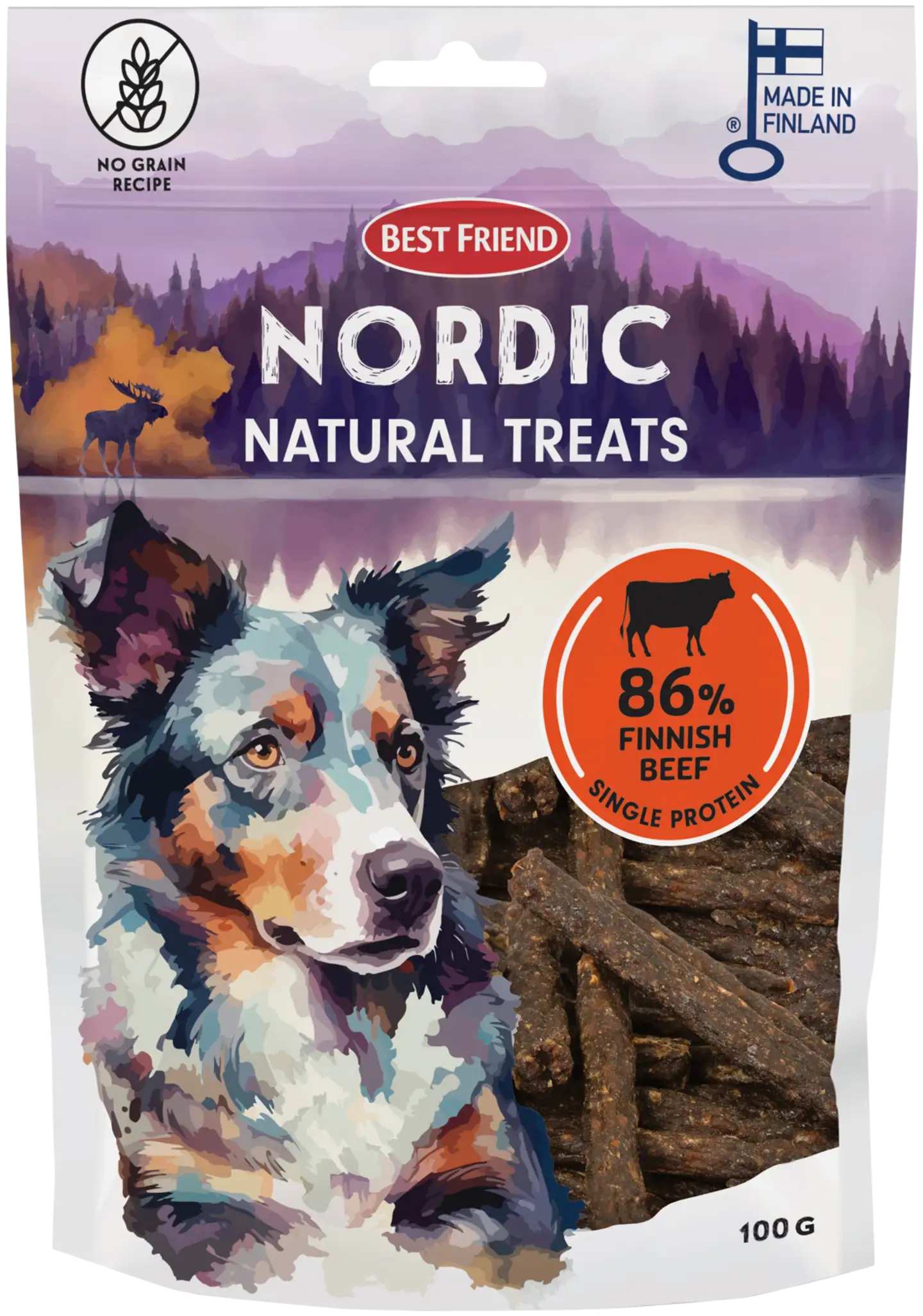 Best Friend Nordic Natural Treats härkä 100 g