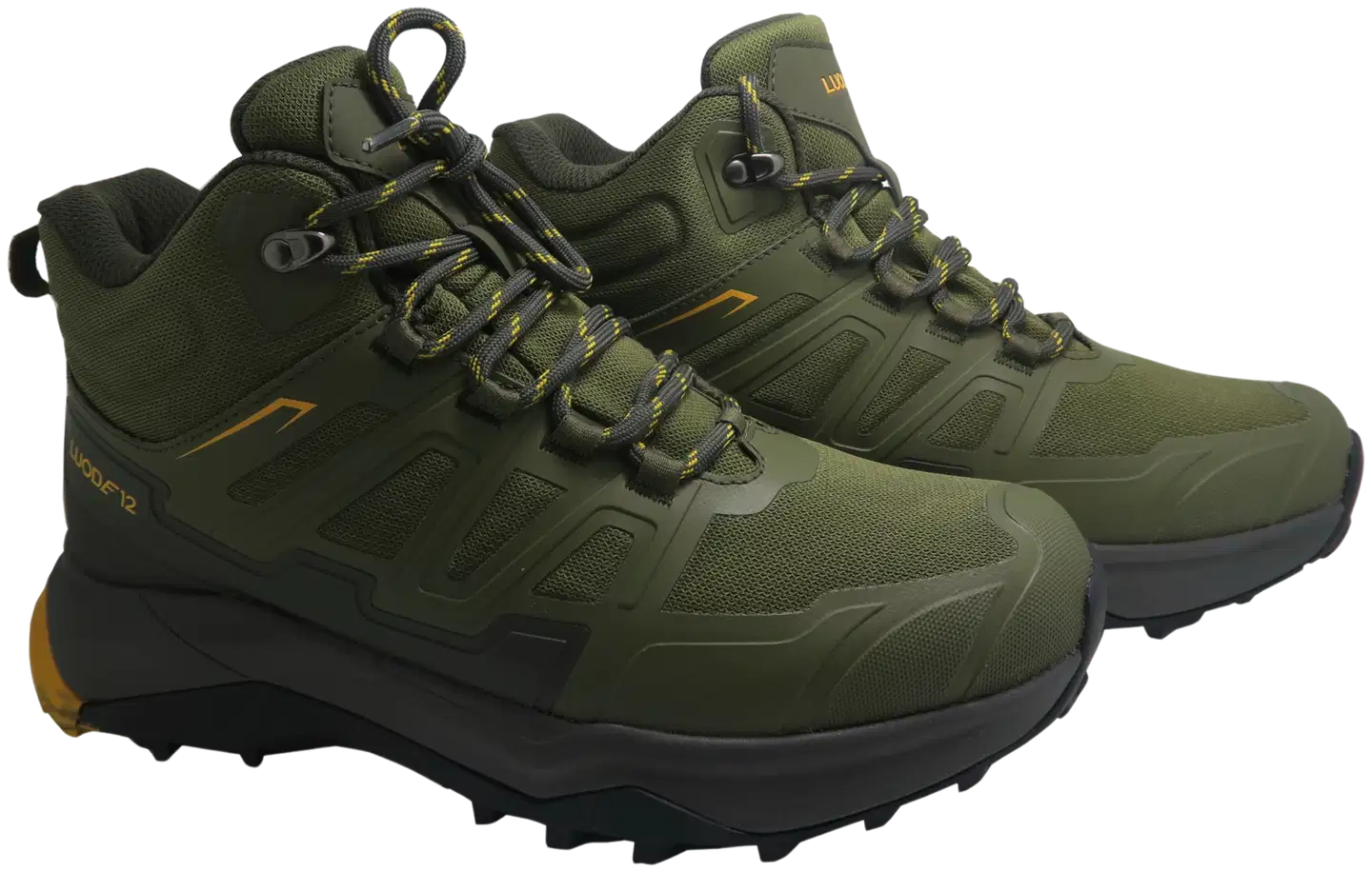 Luode12 miesten mid-vartiset ulkoilukengät Pallas WP Olive Mid - Olive/black - 1