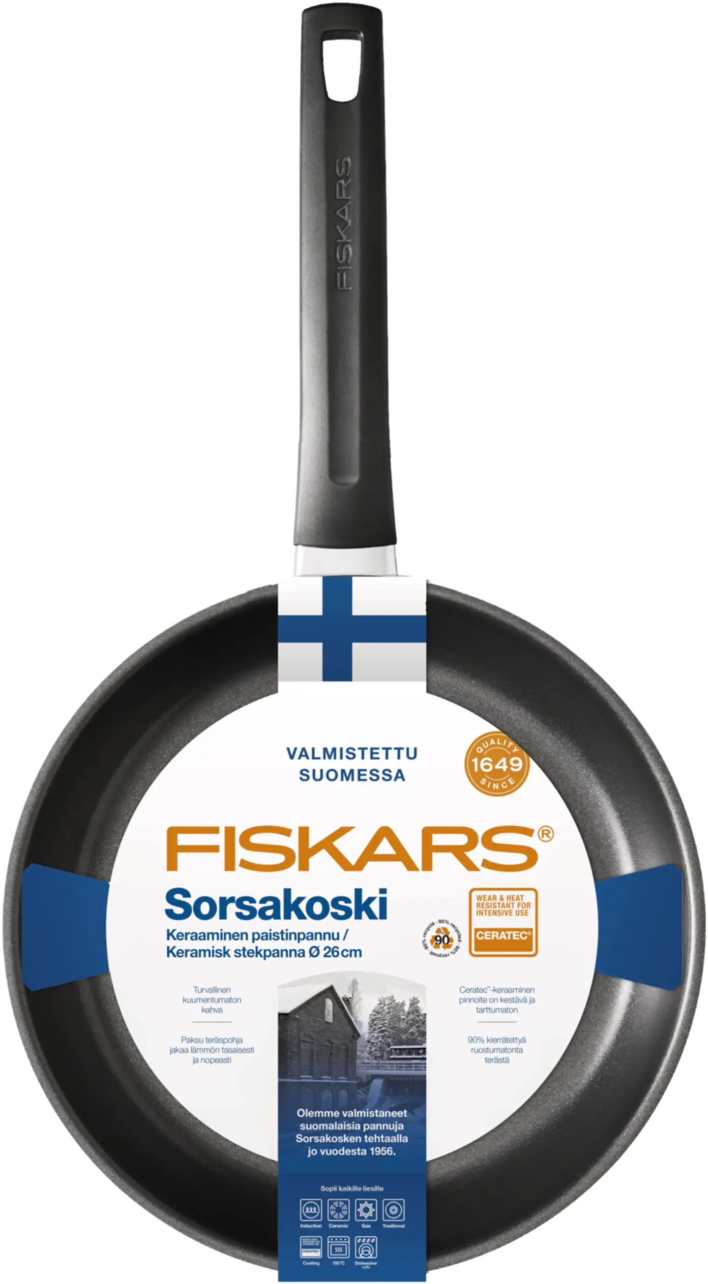 Fiskars paistinpannu 26cm Sorsakoski