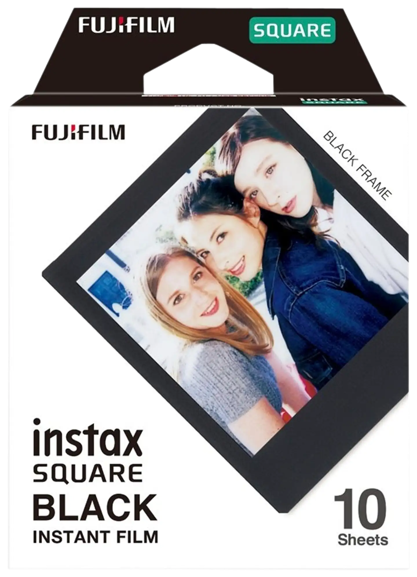 Fujifilm pikakameran filmi Instax Square film 10 kuvaa musta kehys - 3