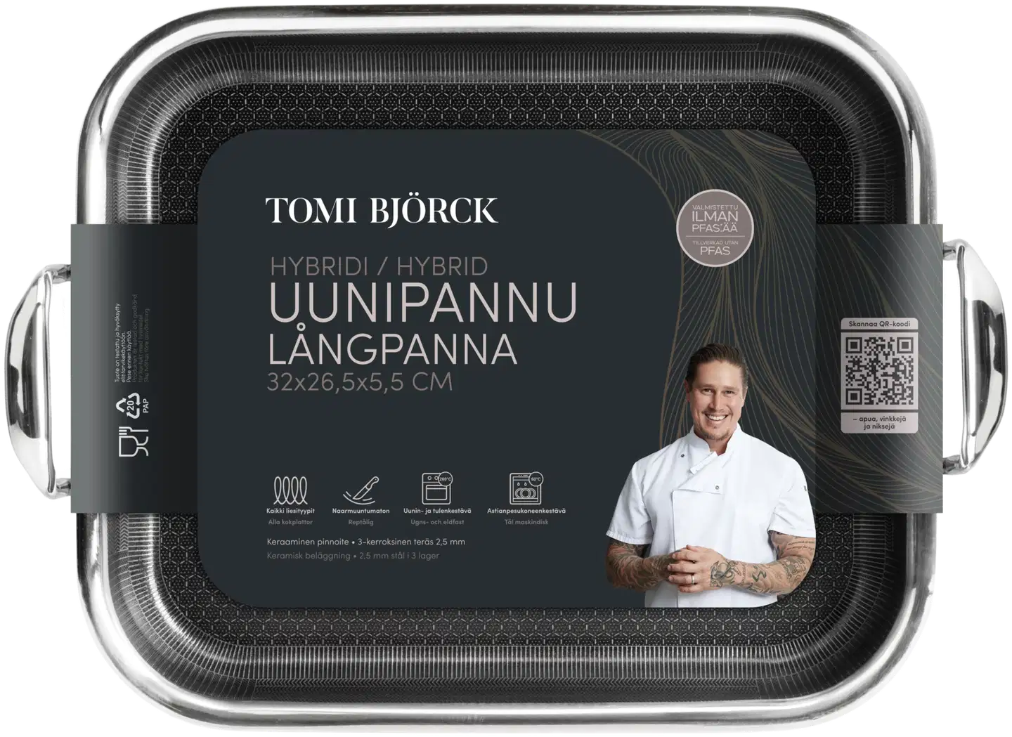 Tomi Björck hybridi uunipannu 32 × 26,5 × 5,5 cm - 2