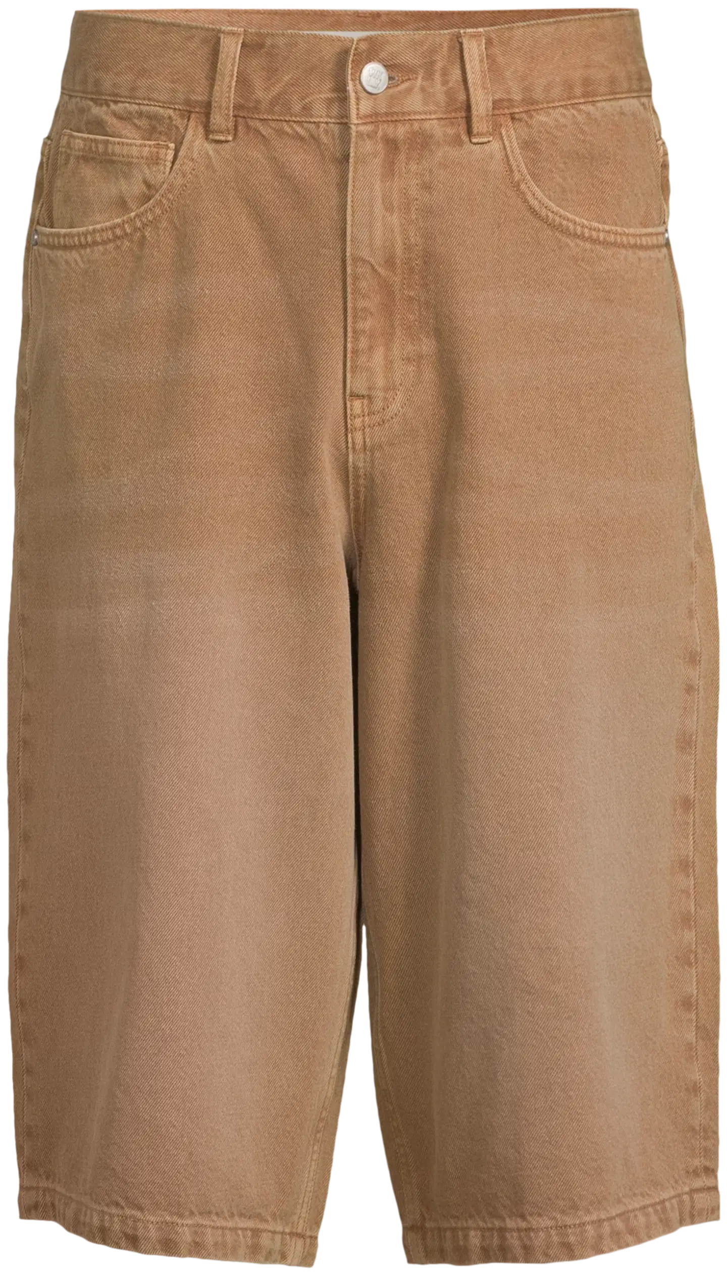 WKLY. miesten farkkubermudat Loose fit 202W152607 - Brown denim washed - 2