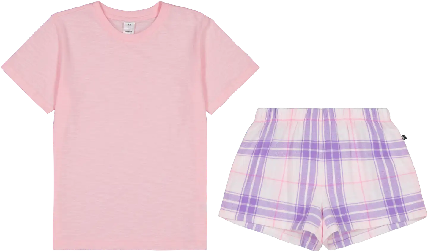 House lasten shortsipyjama 232H042503 - Light Pink - 1