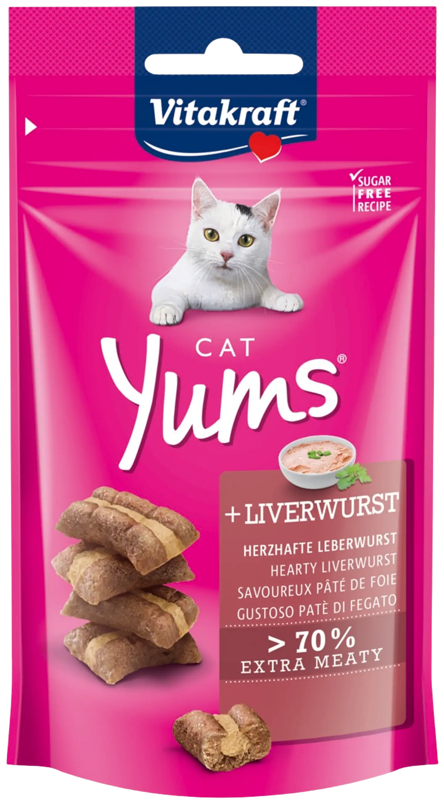 Vitakraft Cat Yums® Makupala kissoille, maksamakkara 40g