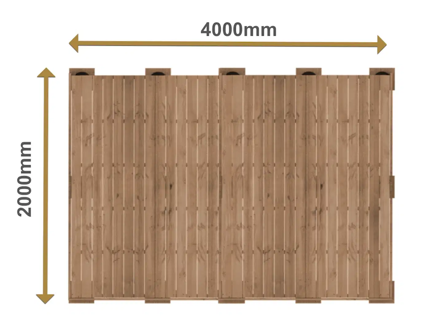 PatioN°rd Havu valmisterassi 2x4 kestopuu - 2