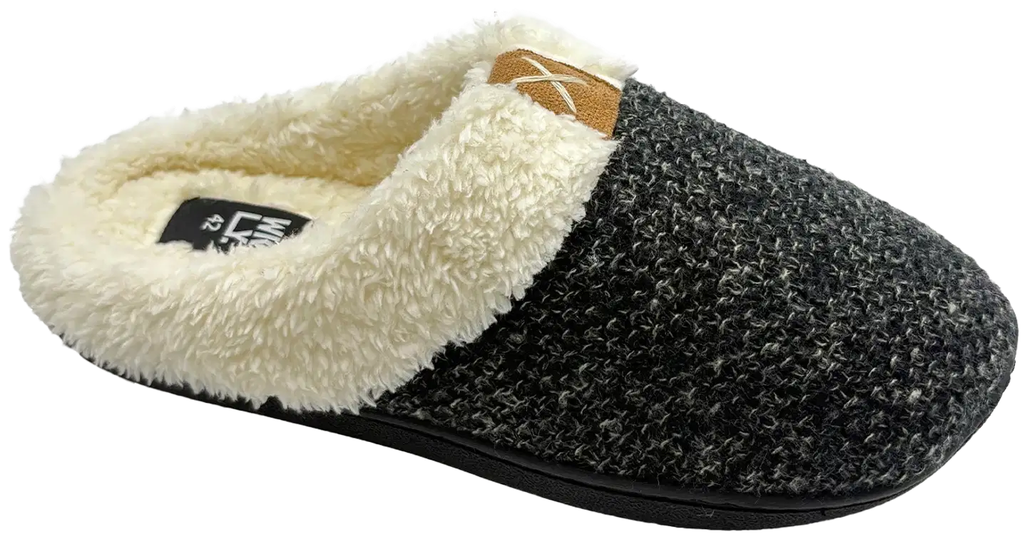 WKLY. miesten tossut Hut Slipper - Black - 3