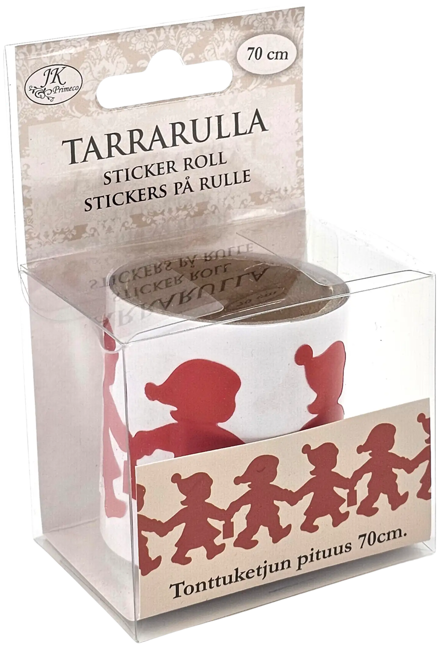 J.K. Primeco tarrarulla Vintage tonttuketju 70cm - 1