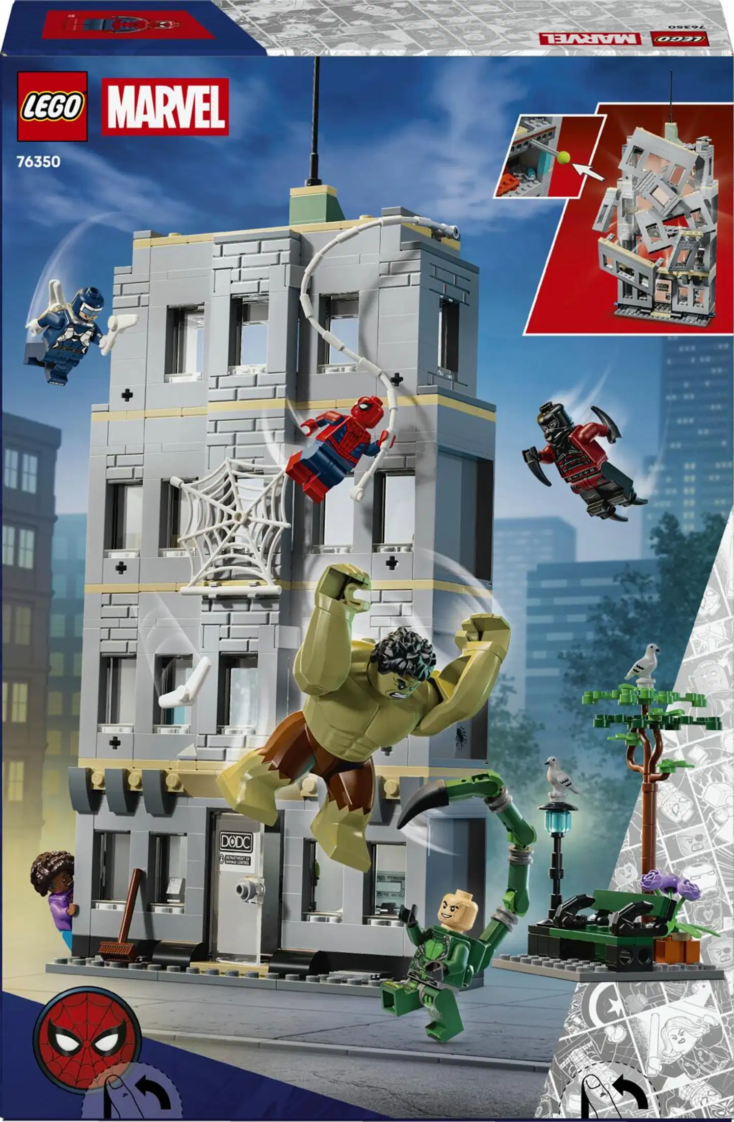 LEGO® Super Heroes Marvel 76350 Eeppinen yhteenotto: Spider-Man vastaan Hulk - 4
