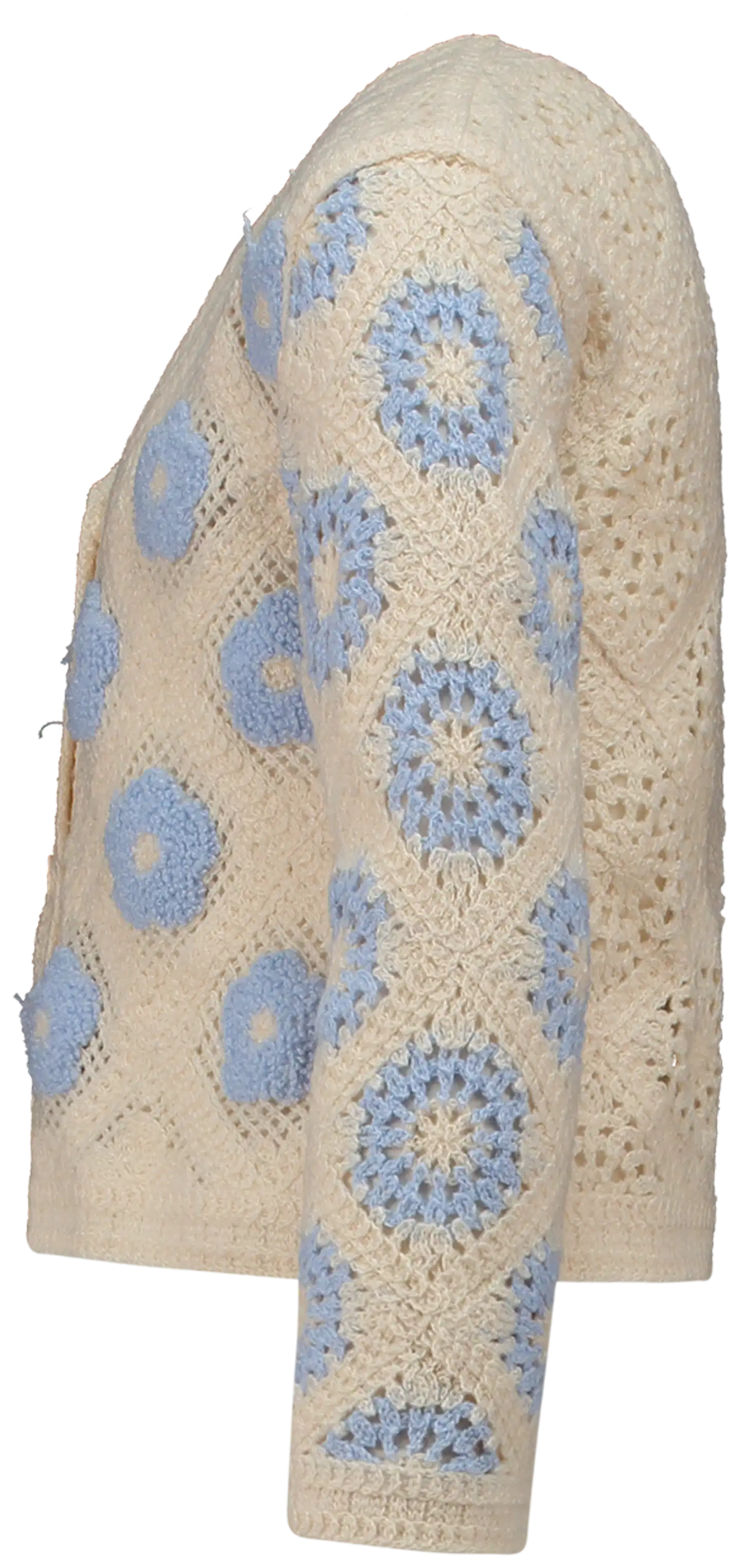 Hailys naisten neuletakki Ba44lou - blue flower - 2