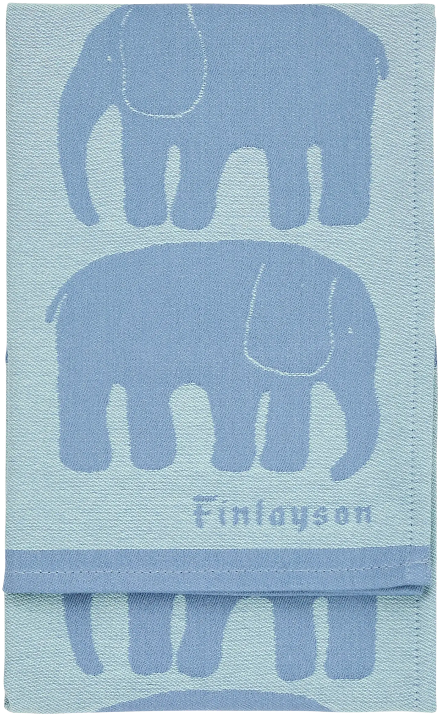 Finlayson keittiöpyyhe Elefantti siniharm/minttu 2kpl 50x70 - 1