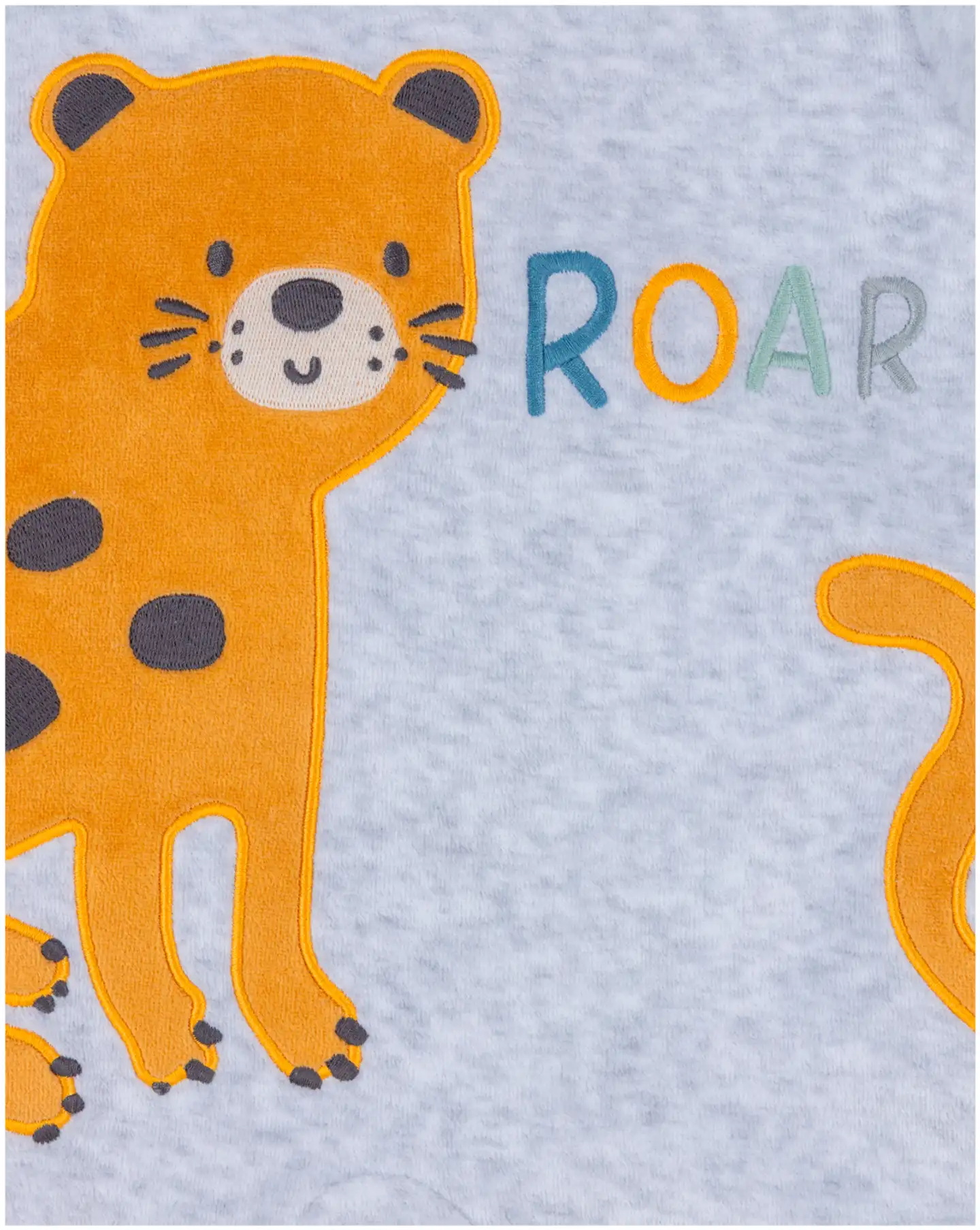TEX BABY vauvojen velourpyjama Roar - GREY CHINE LIGHT - 3