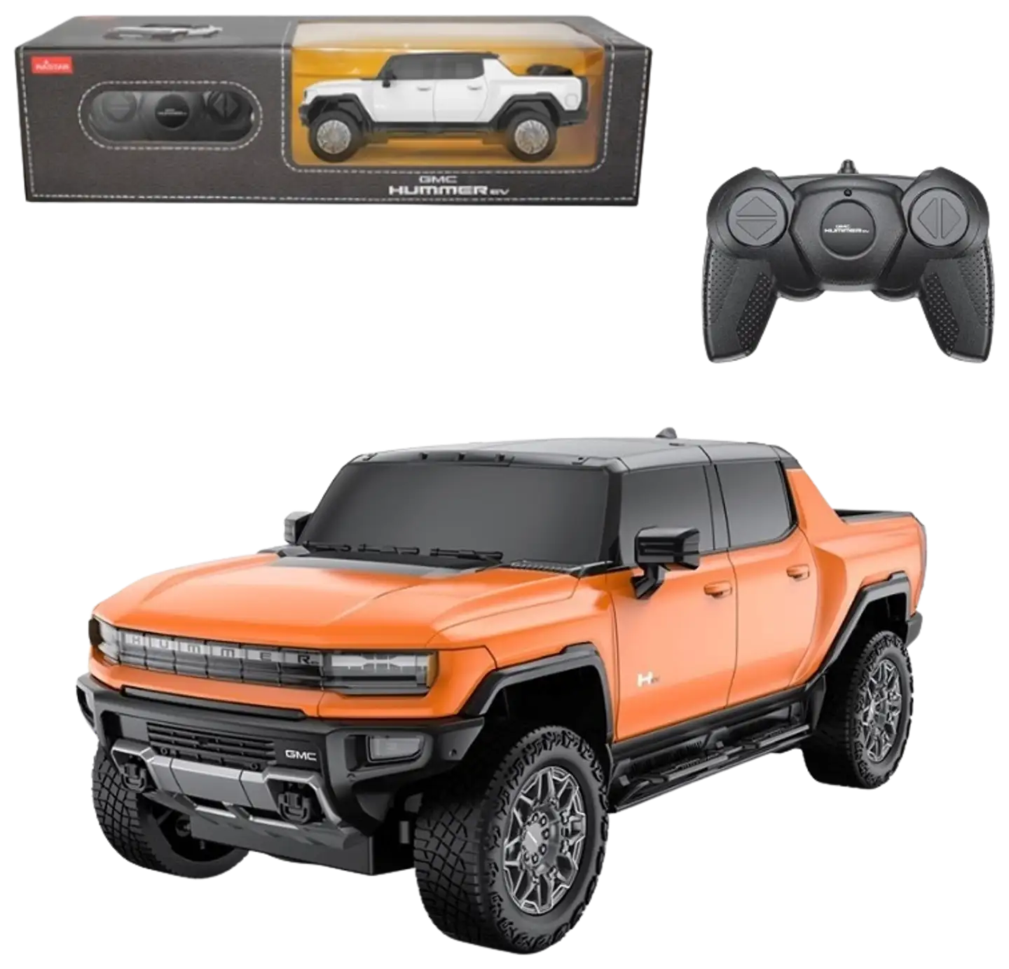 Rastar RC-auto 1:26 Hummer EV valkonen 21 cm