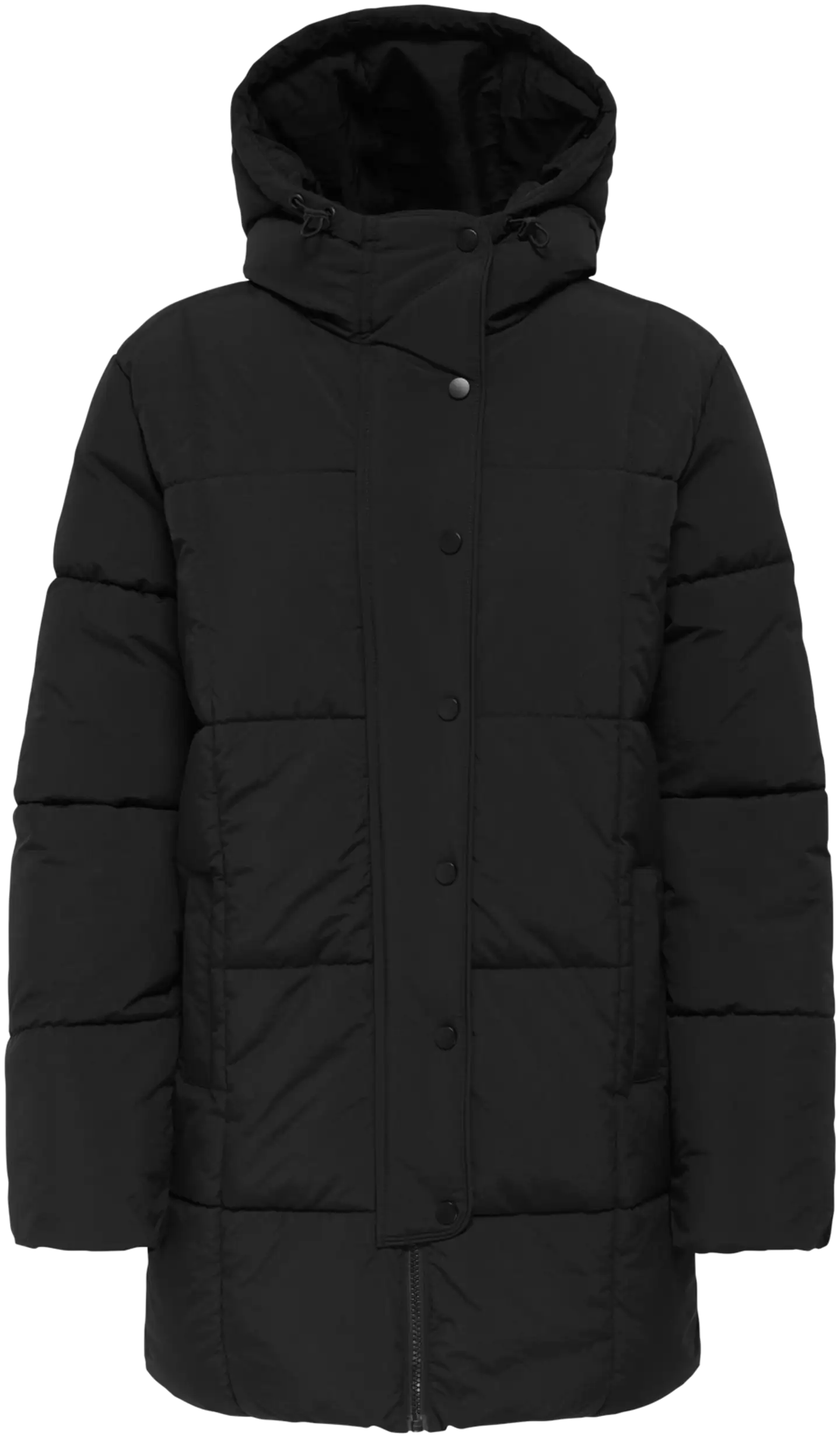 JDY naisten hupullinen puffer toppatakki Jdywonder - BLACK - 1