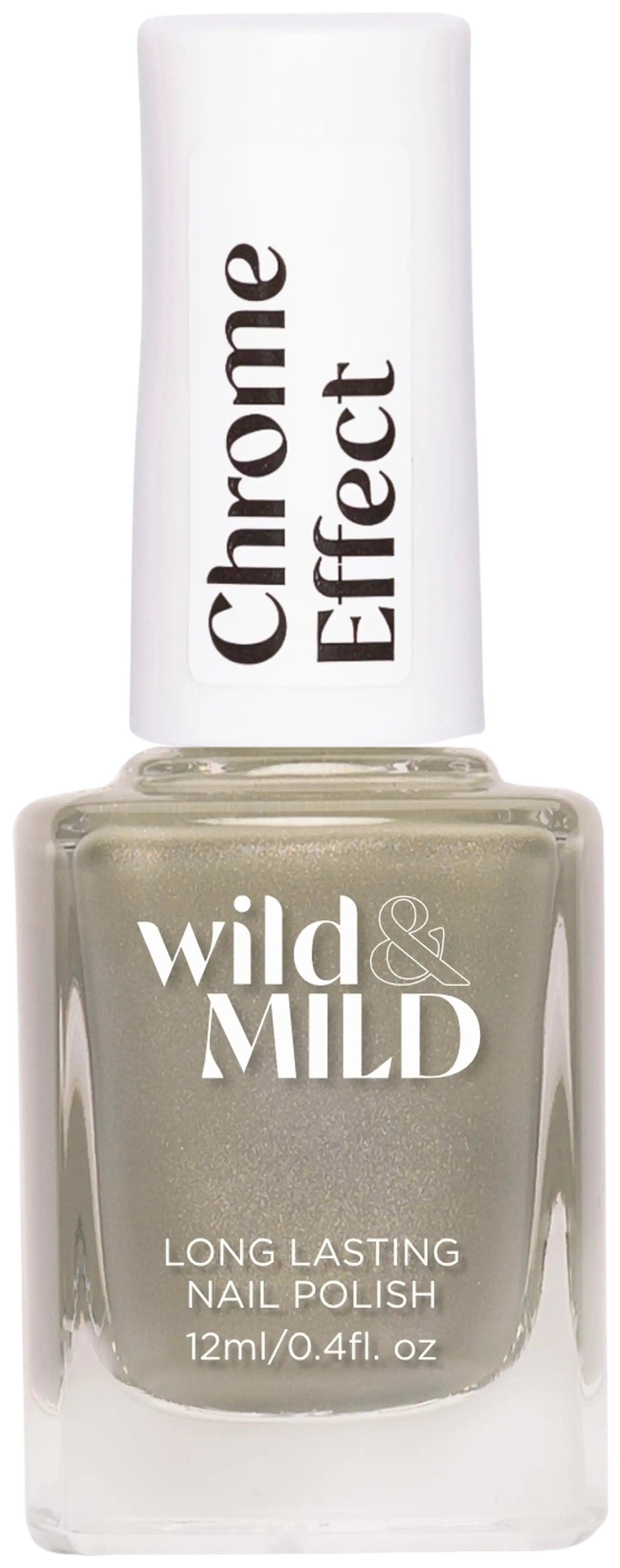 Wild&Mild Chrome Effect nail polish CH12 Aluminium Aura 12 ml - Molten