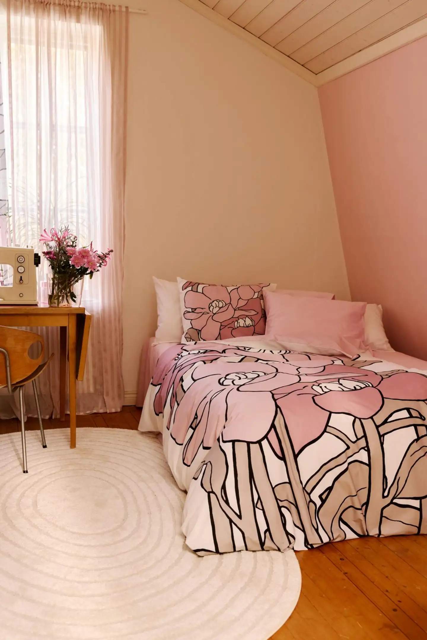 Vallila pussilakanasetti Olivia 150x210 cm rose - 4