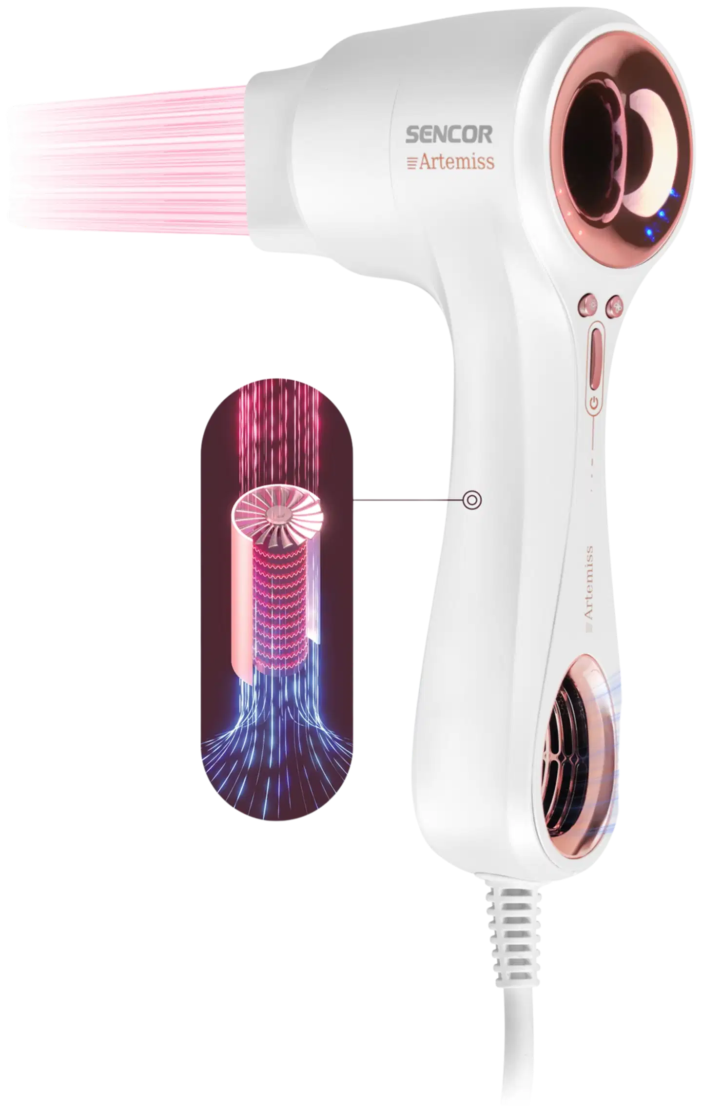 SENCOR Hiustenkuivain Artemiss SHD 9000RS - 2