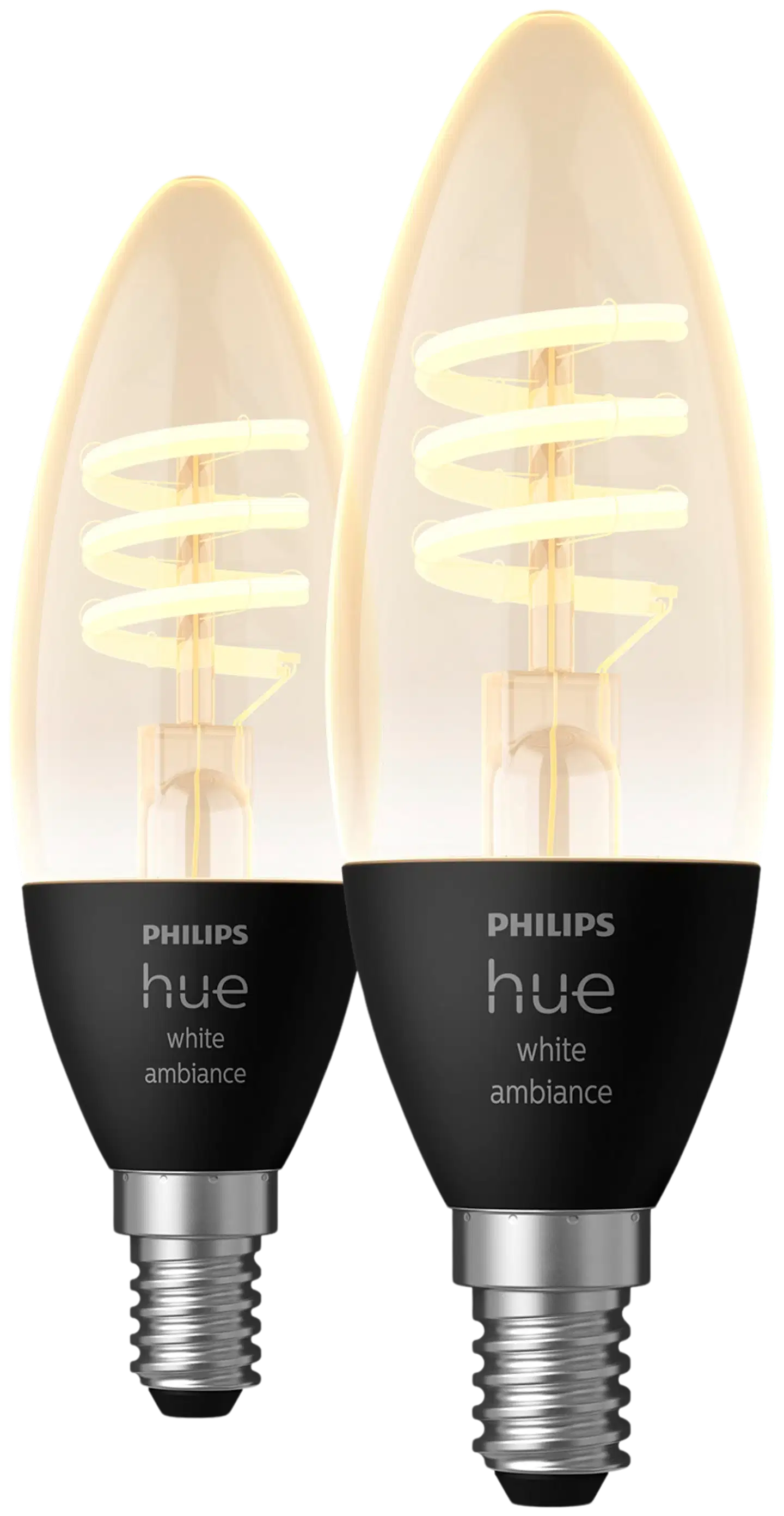 Philips Hue filamentti kynttilälamppu 4.6W E14 2200-4500K 350LM lämmin valkoinen 2 kappaletta - 1