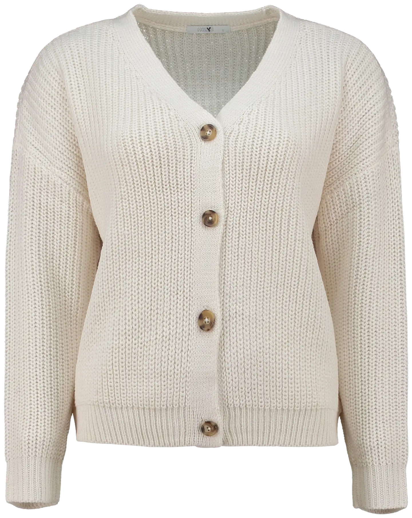 Hailys naisten villatakki Pi44pa - Cream - 1