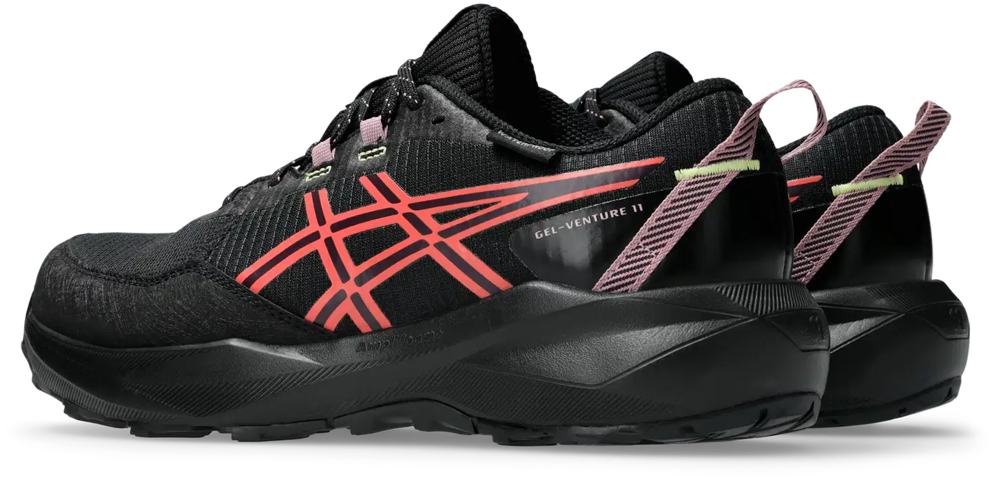 Asics naisten polkujuoksukenkä Gel-Venture 11 WP - BLACK/WATERMELON - 2