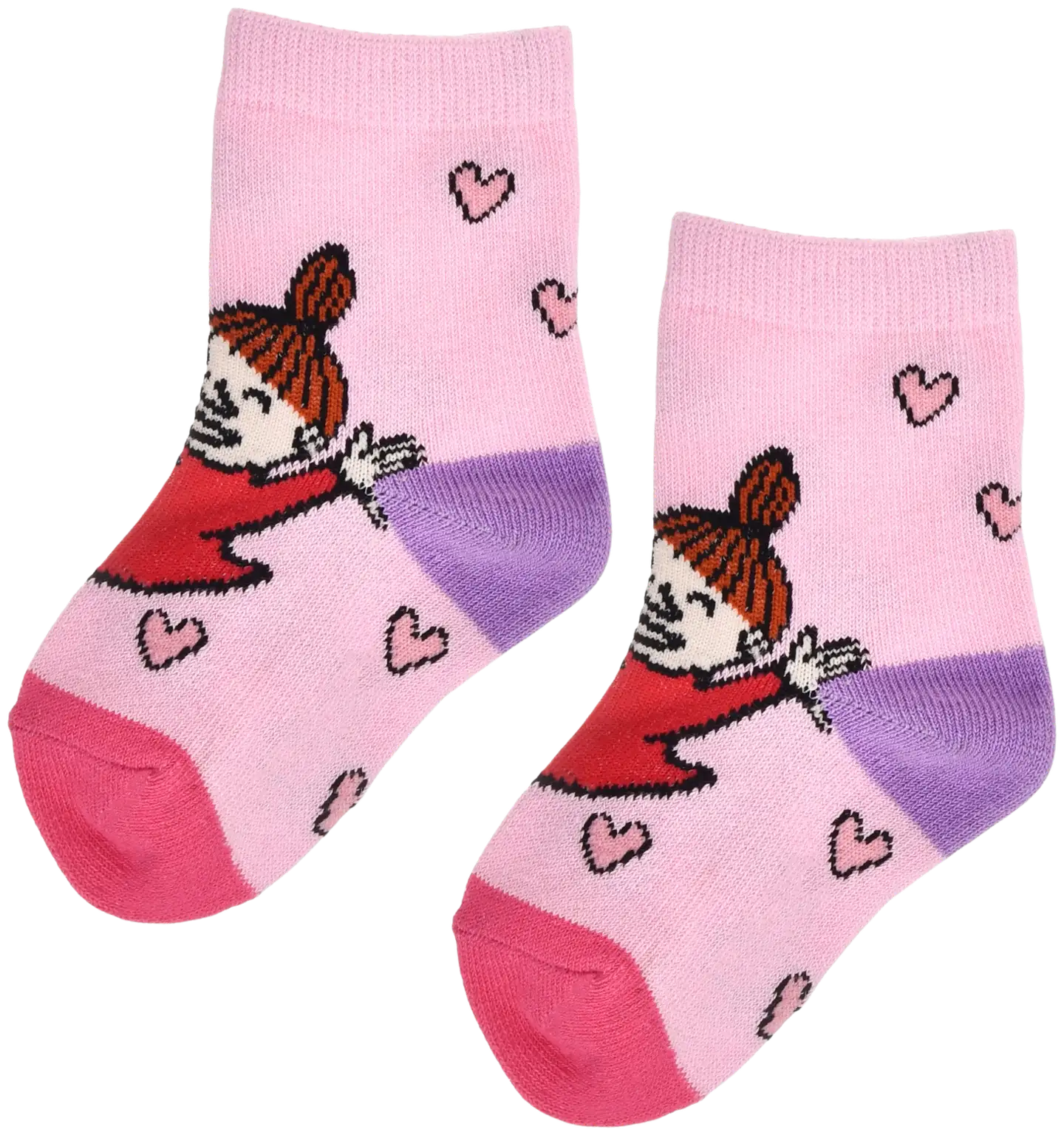 Moomin By Nordicbuddies vauvojen sukat Pikku Myy - Vaaleanpunainen/lila/punainen