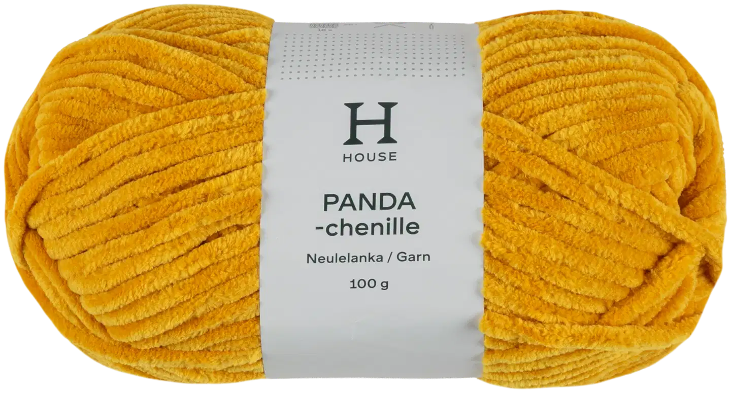 House lanka Panda chenille 100 g Dark yellow 13194
