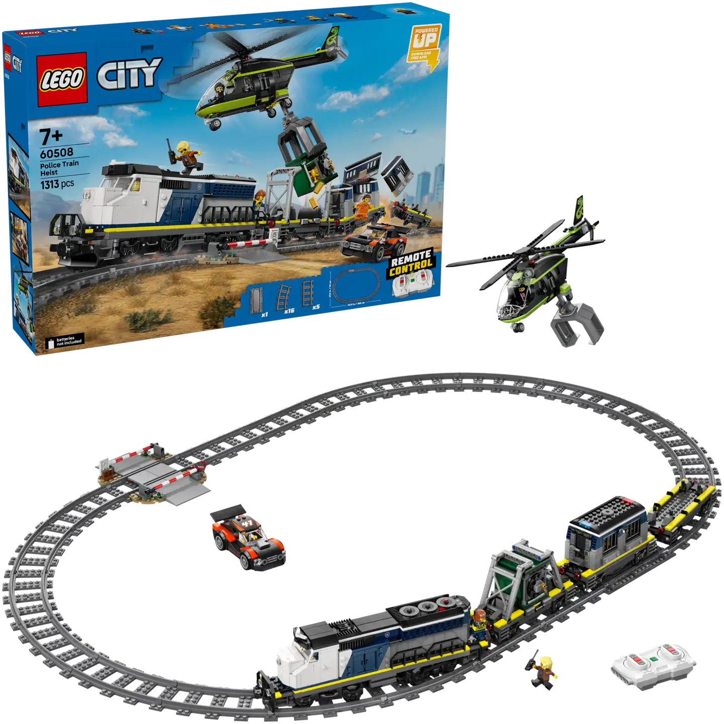 LEGO® City Trains 60508 Poliisijunan ryöstö - 1