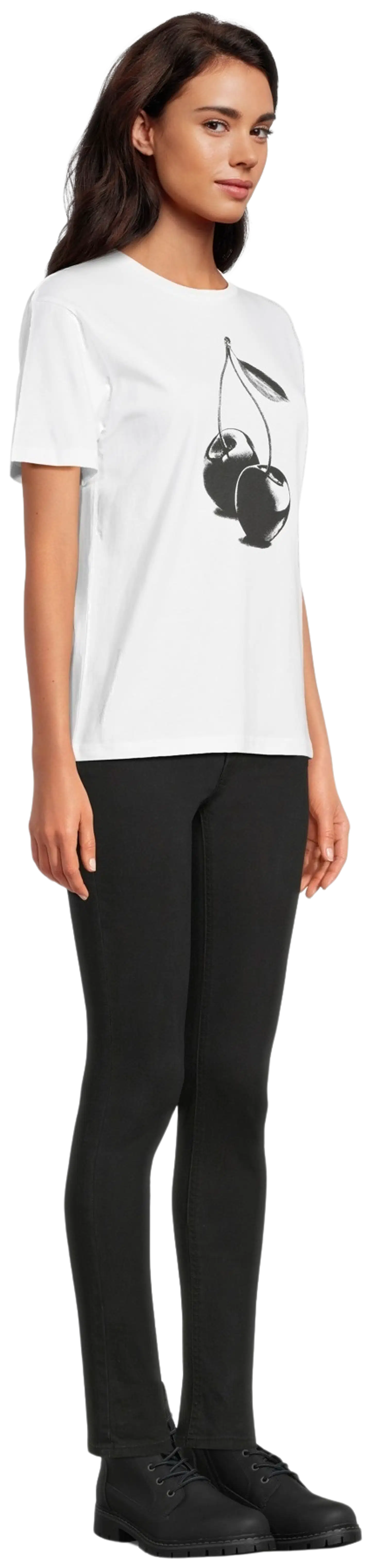 WKLY. naisten T-paita 213W030121 - CHERRY - 4