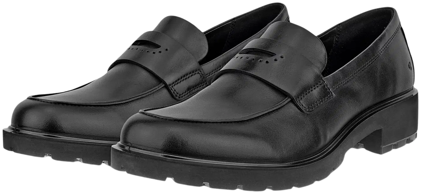 Ecco naisten nahkaloafer Metropole Vienna - Black - 5