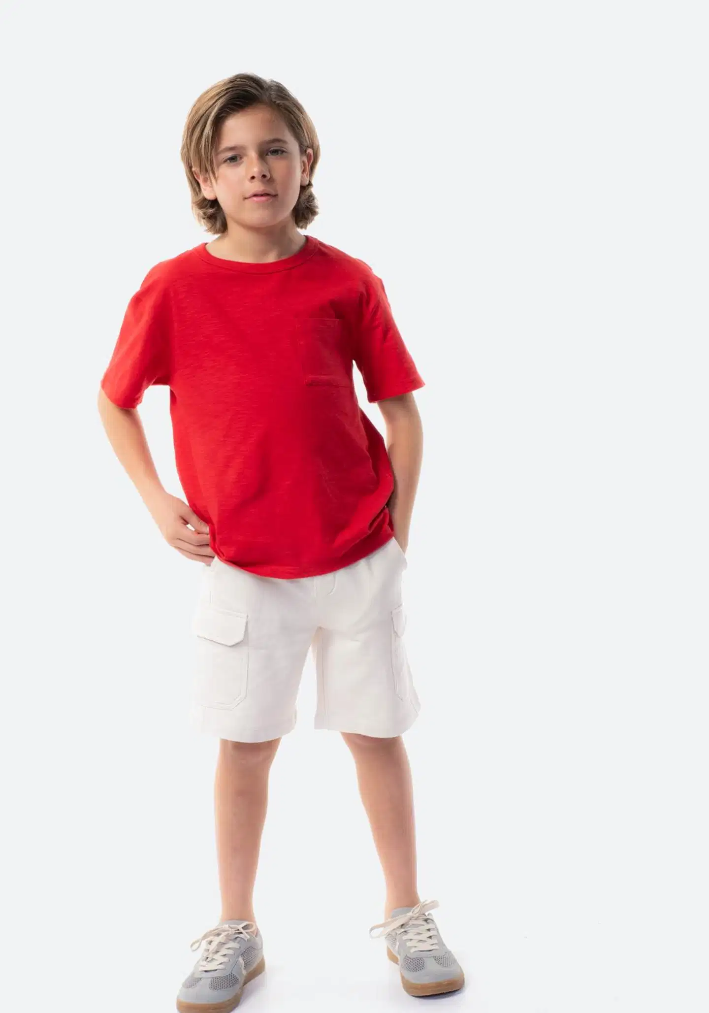 TEX lasten cargoshortsit I276361 - Pearl - 1