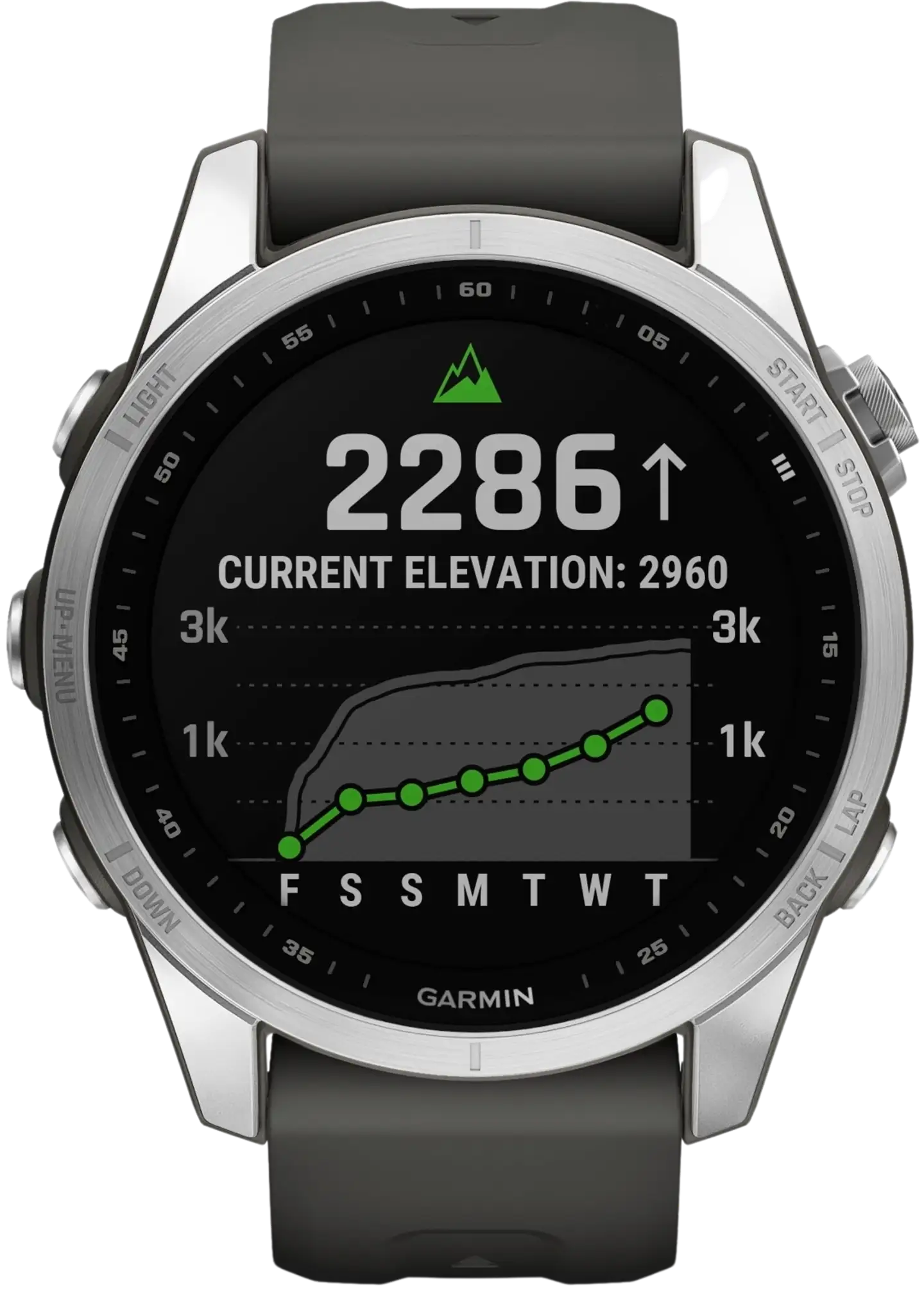 Garmin Fenix 7S hopea/harmaa multisport GPS kello - 3