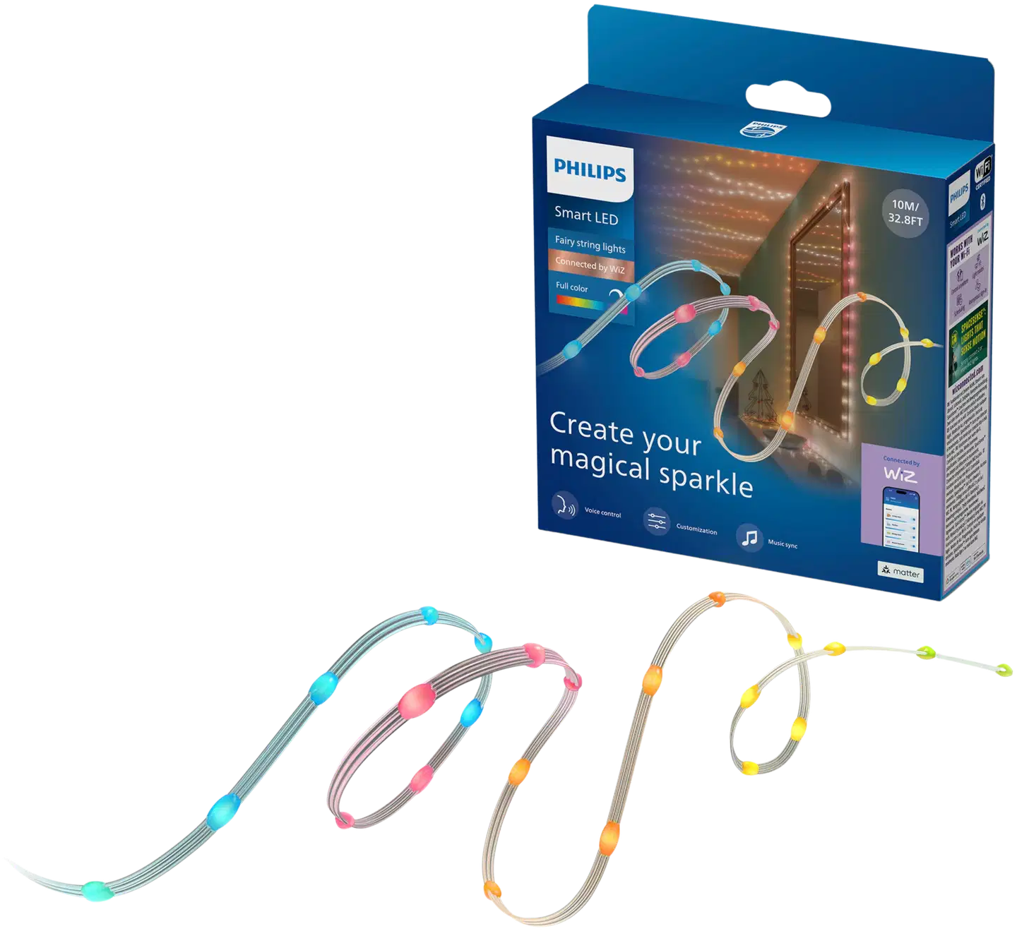 Philips Smart Lighting RGBIC Fairy-valosarja 10m - 1