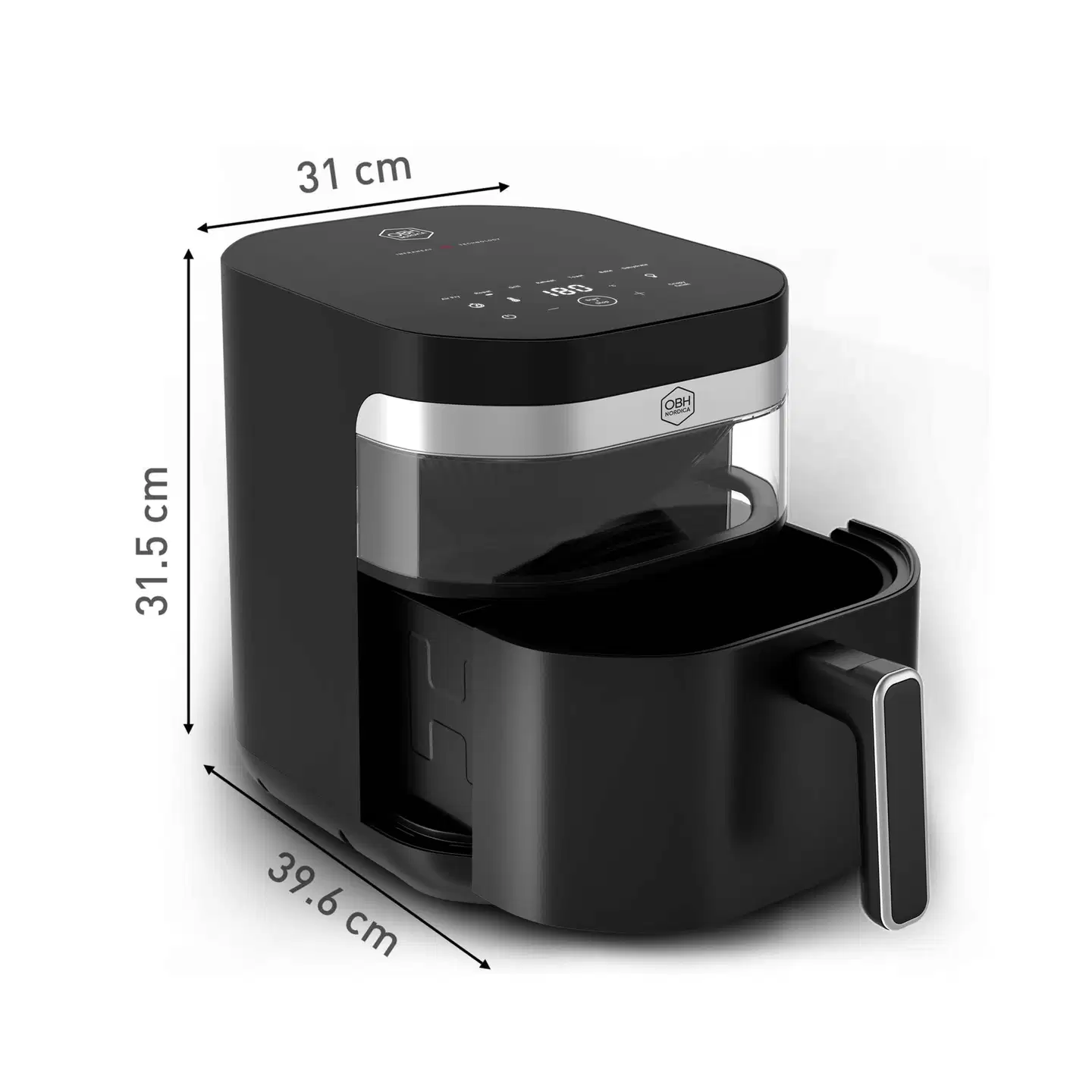OBH Nordica Easy Fry Infrared air fryer 7 l, musta AG8328N0 - 4